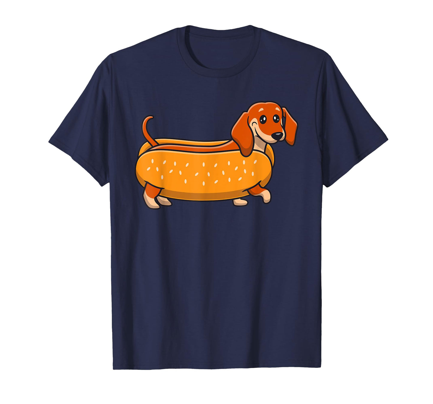 Funny Dachshund Hotdog Cute Wiener Dog Lover Humor Men Women Kids T-Shirt