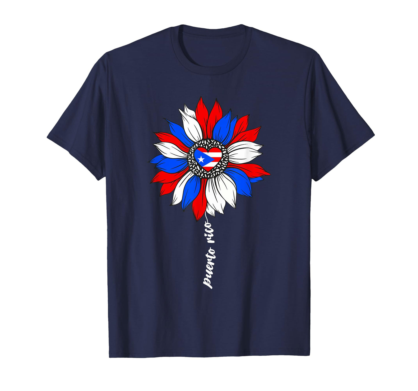 Puerto Rican Sunflower Heritage Puerto Rico PR Flag Boricua T-Shirt