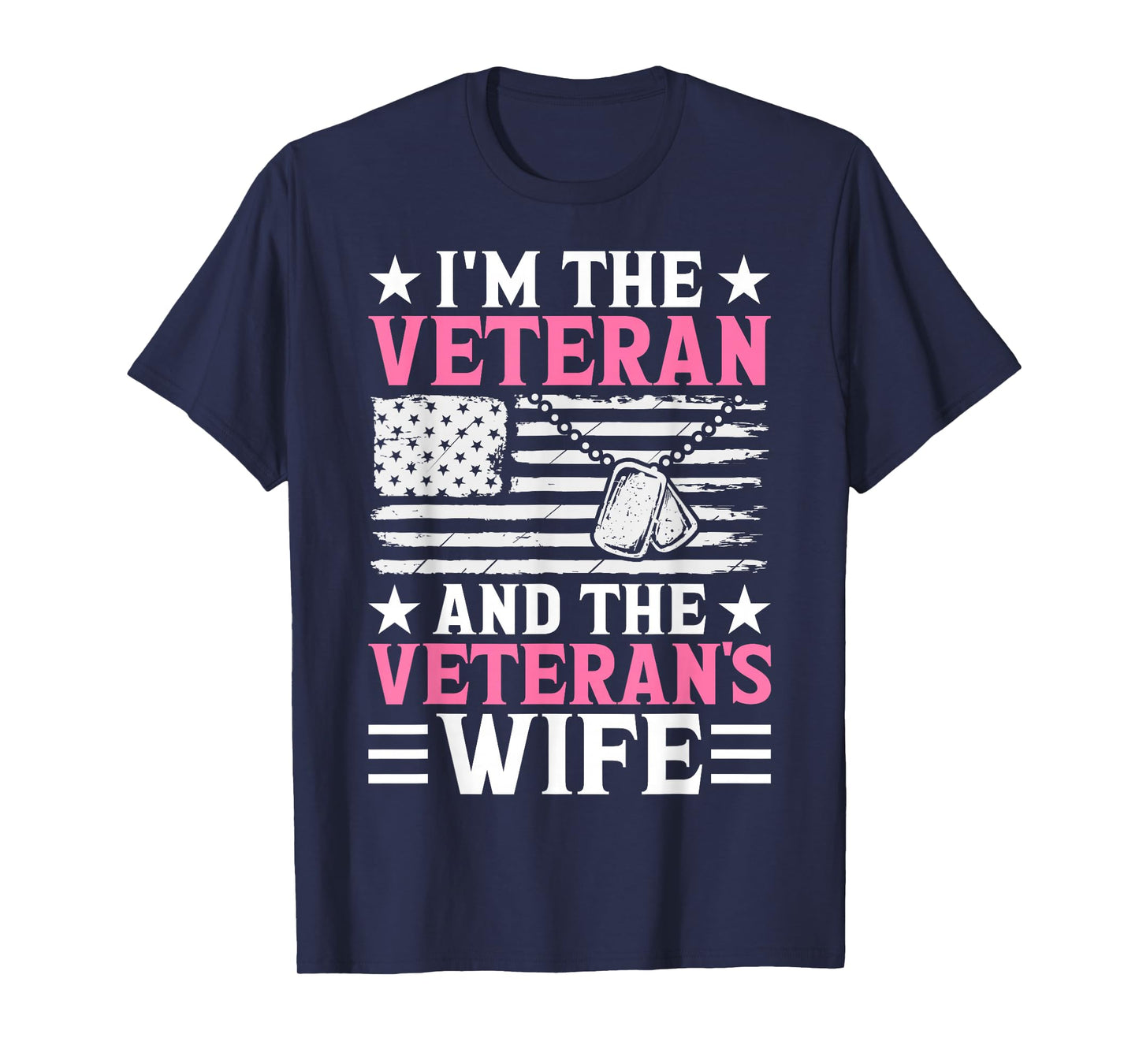 Female Veteran and Veteran's Wife Women Veteran Mom Grandma T-Shirt