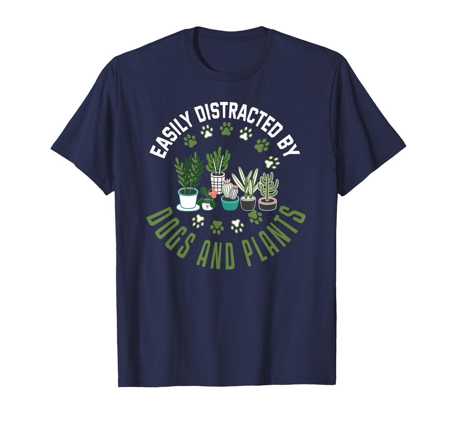 Plants and Dogs Funny Plant Lover Dog Lover Plant T-Shirt