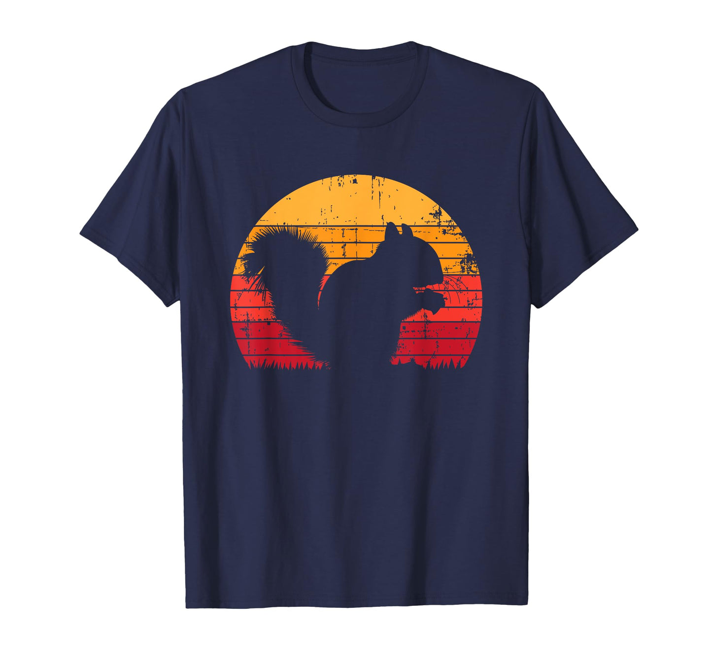 Funny Black Squirrel Sunset Vintage Safari For Men Women Kid T-Shirt