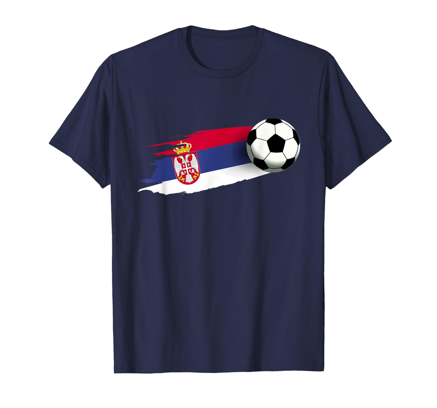 Serbia Flag Jersey Serbian Soccer Team Serb or Serbian T-Shirt