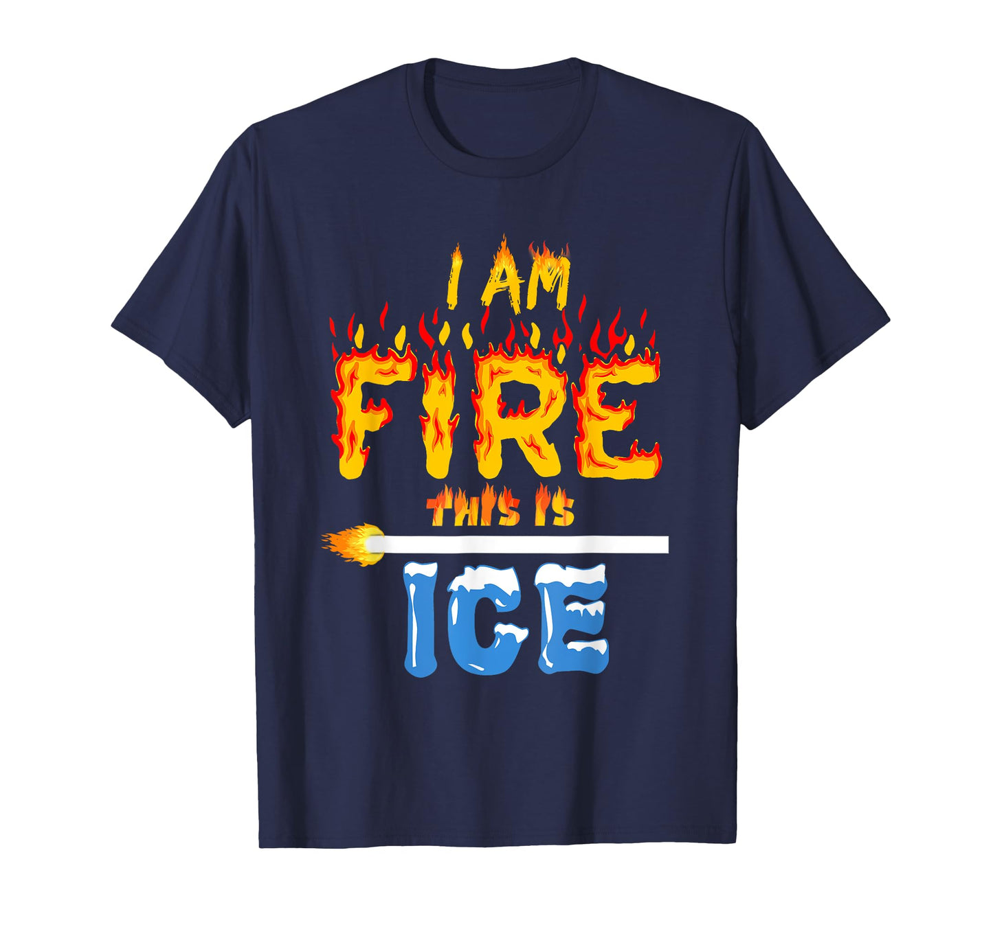 Funny Ice and Fire Costume Halloween Family Matching Women T-Shirt