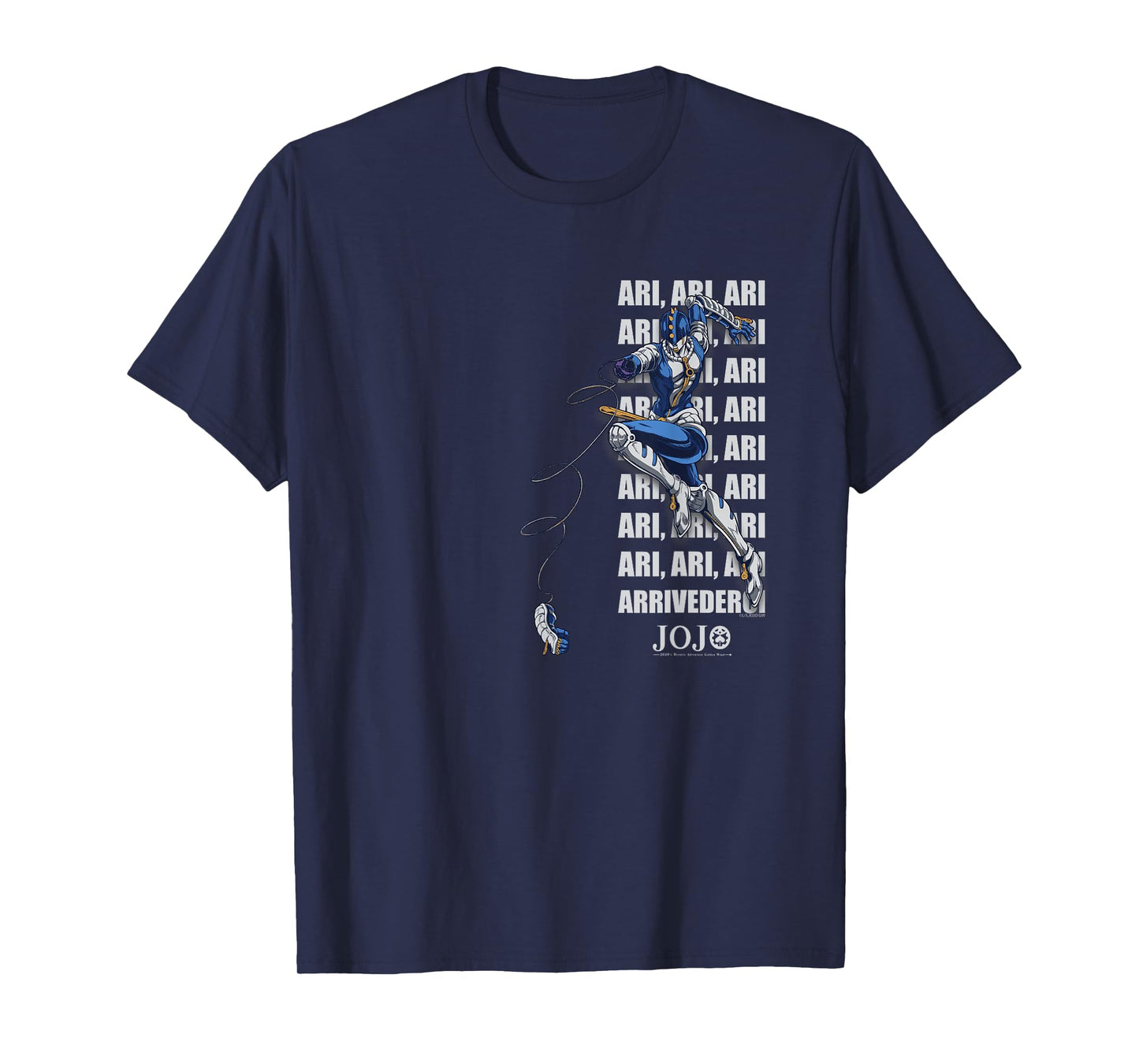 JoJo's Bizarre Adventure Zipper Man Vertical Anime T-Shirt