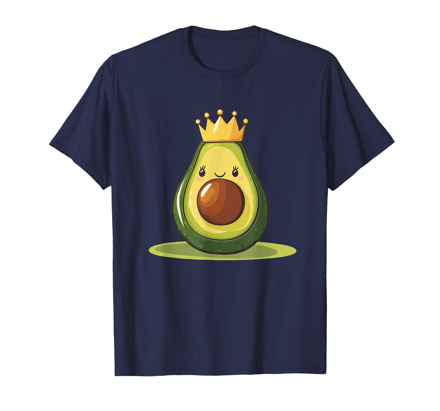 Funny Avocado with Crown for Kingdom and Fruits Lovers T-Shirt