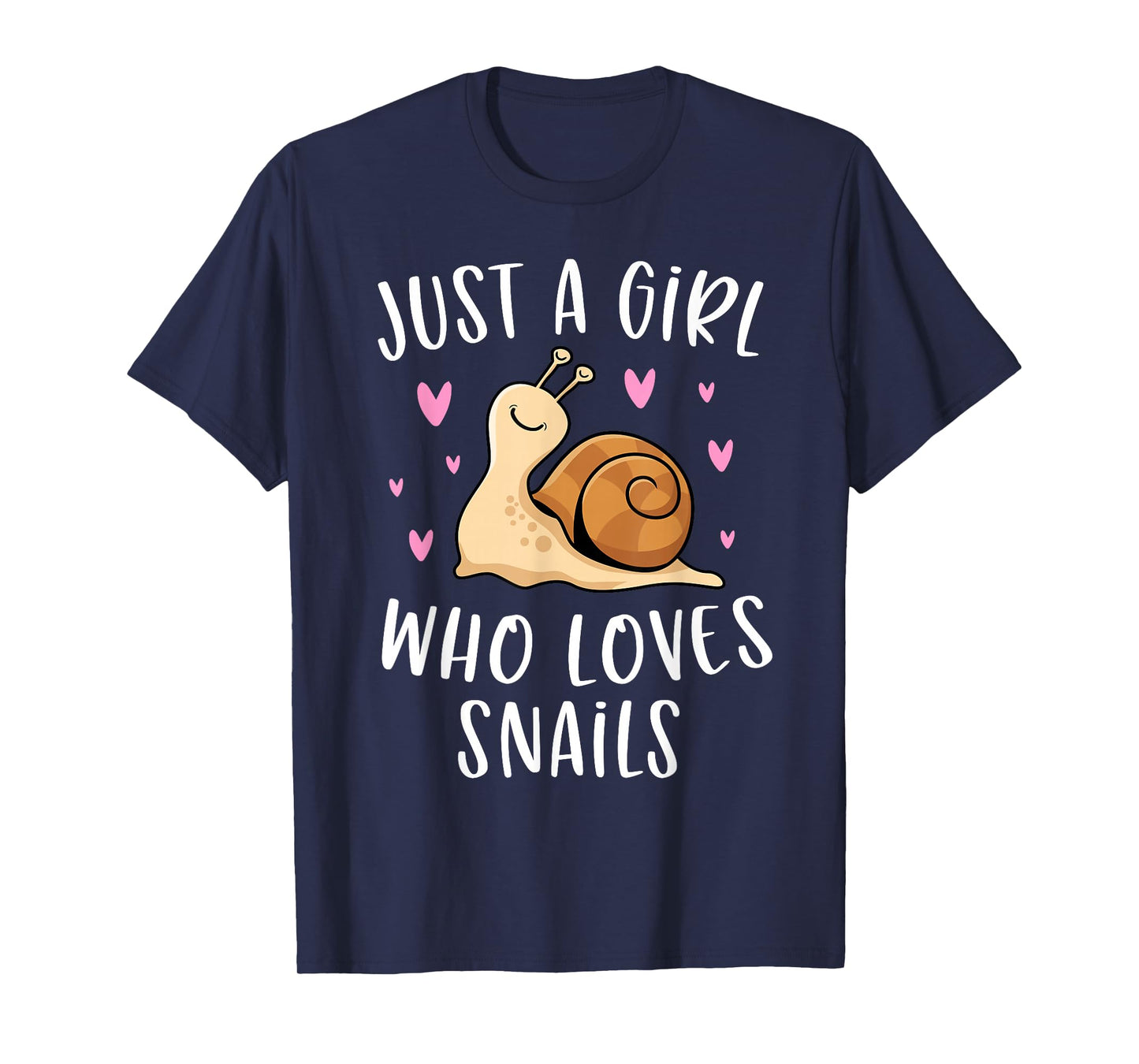 Cute Snail Shirt for Girls Just A Girl Who Loves Snails T-Shirt
