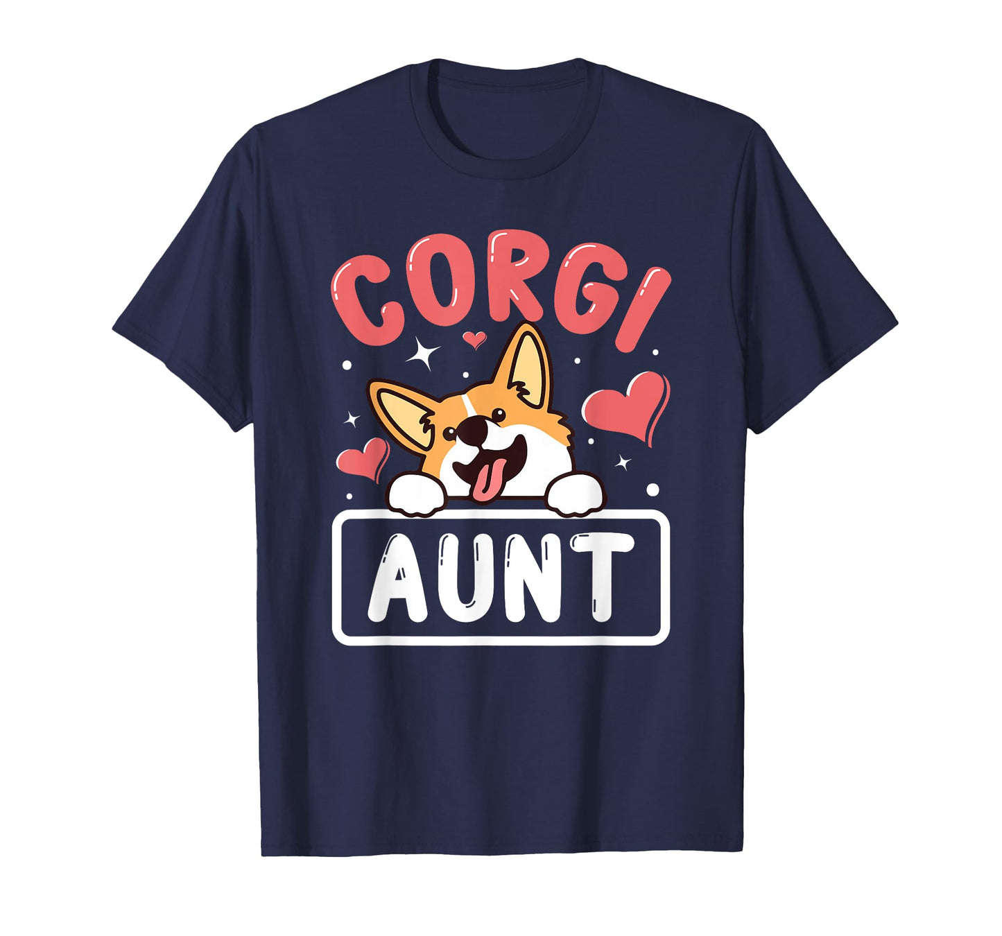 Corgi Aunt Funny Corgi Dog Lover Men Women T-Shirt