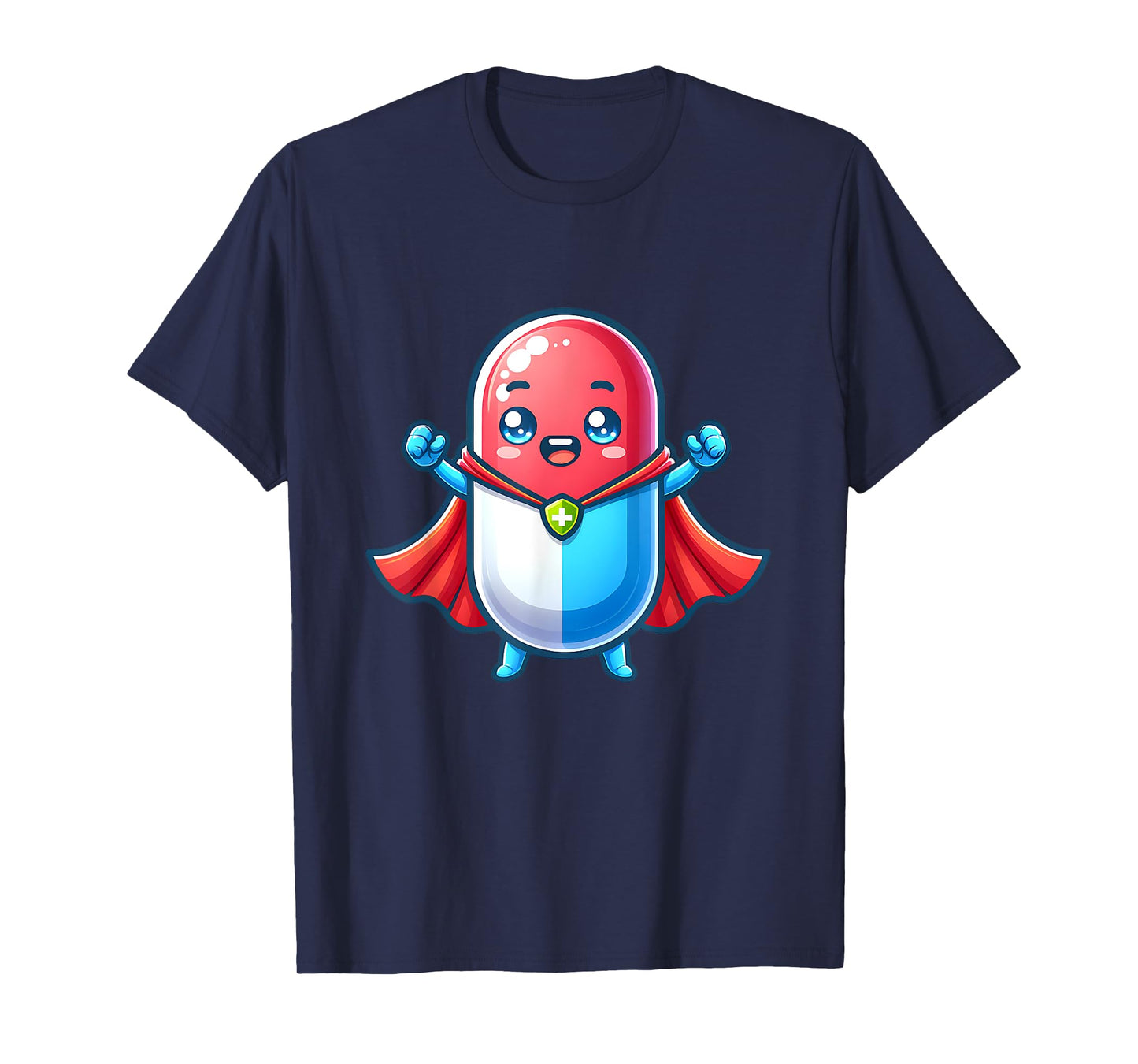 Cute Superhero Tablet Super Pill Hero Pharmacist T-Shirt