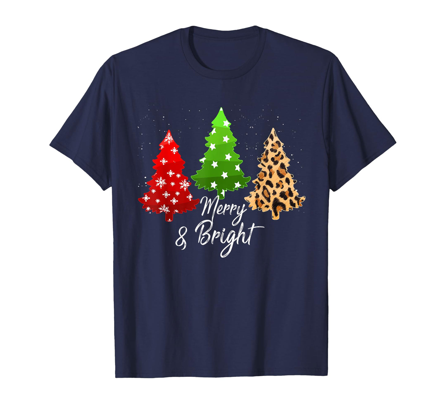 Merry and bright christmas family pajamas matching men women T-Shirt