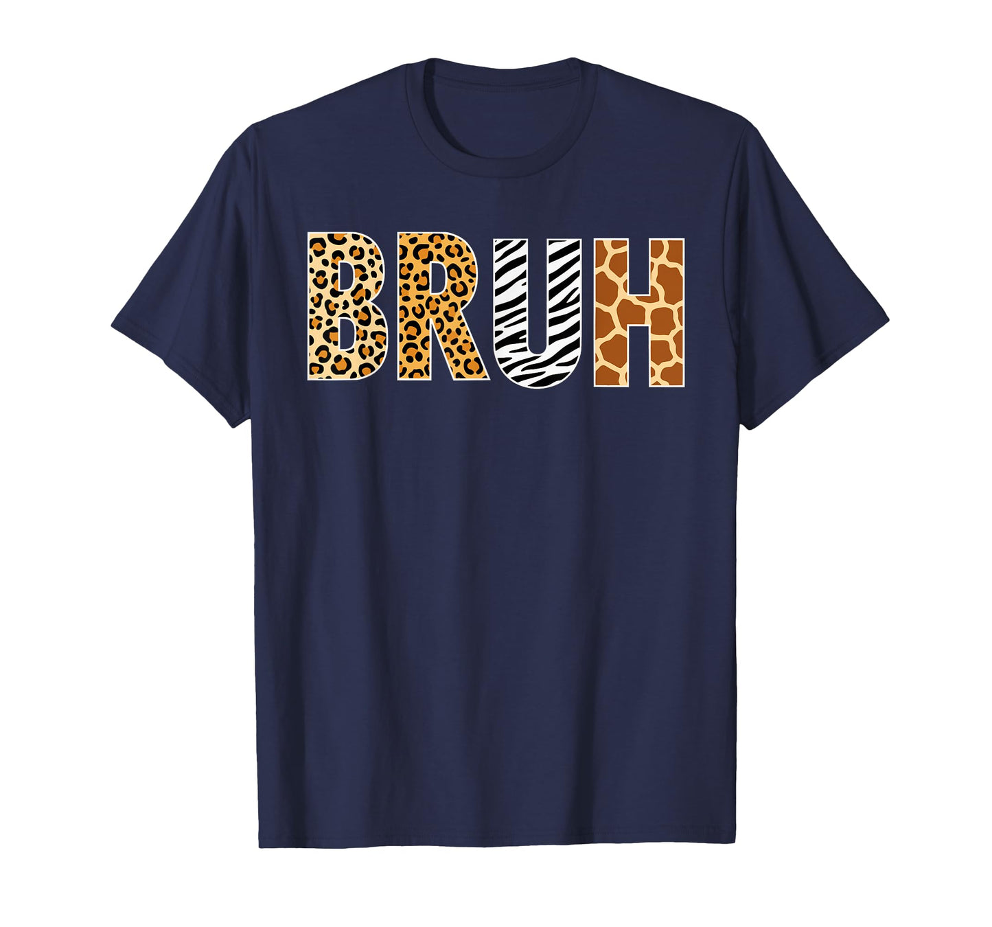 Bruh Zookeeper Safari Animal Print Costume Girls Boys Zoo T-Shirt