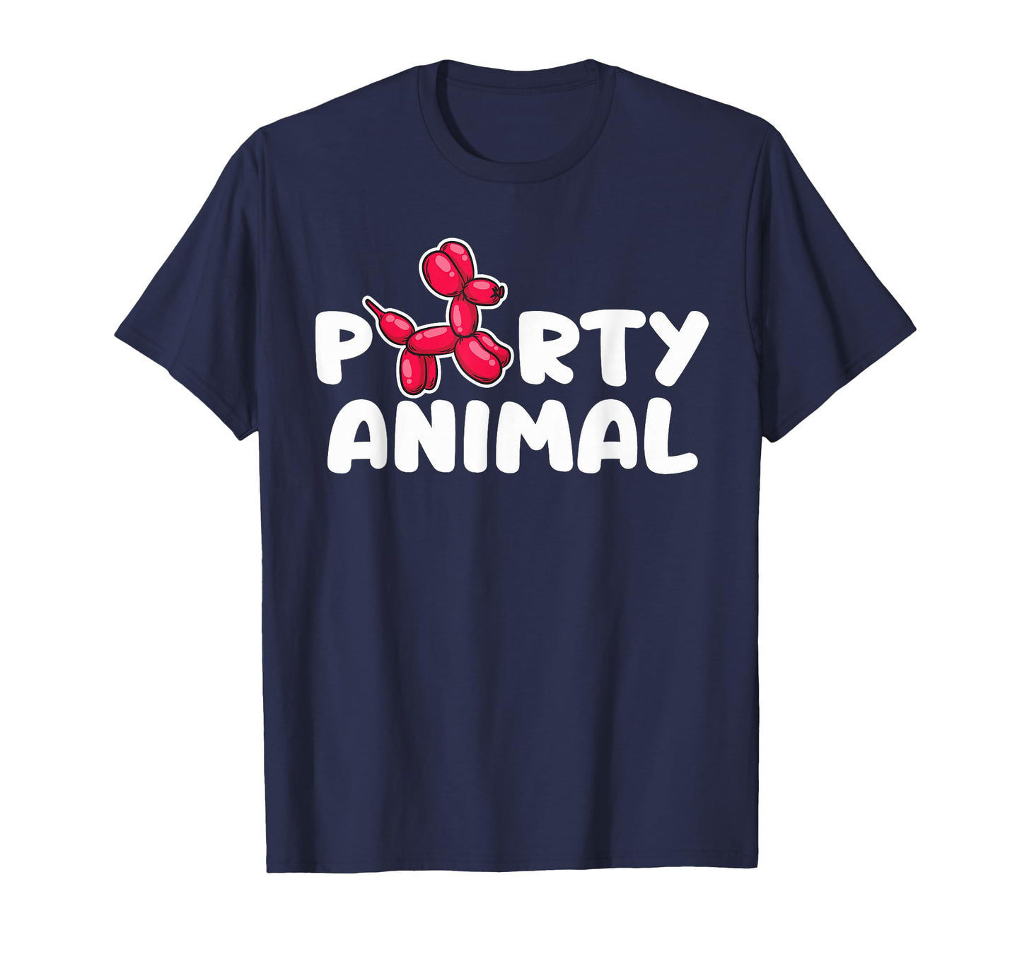 Party Animal - Red Balloon Dog Puppy Surprise T-Shirt