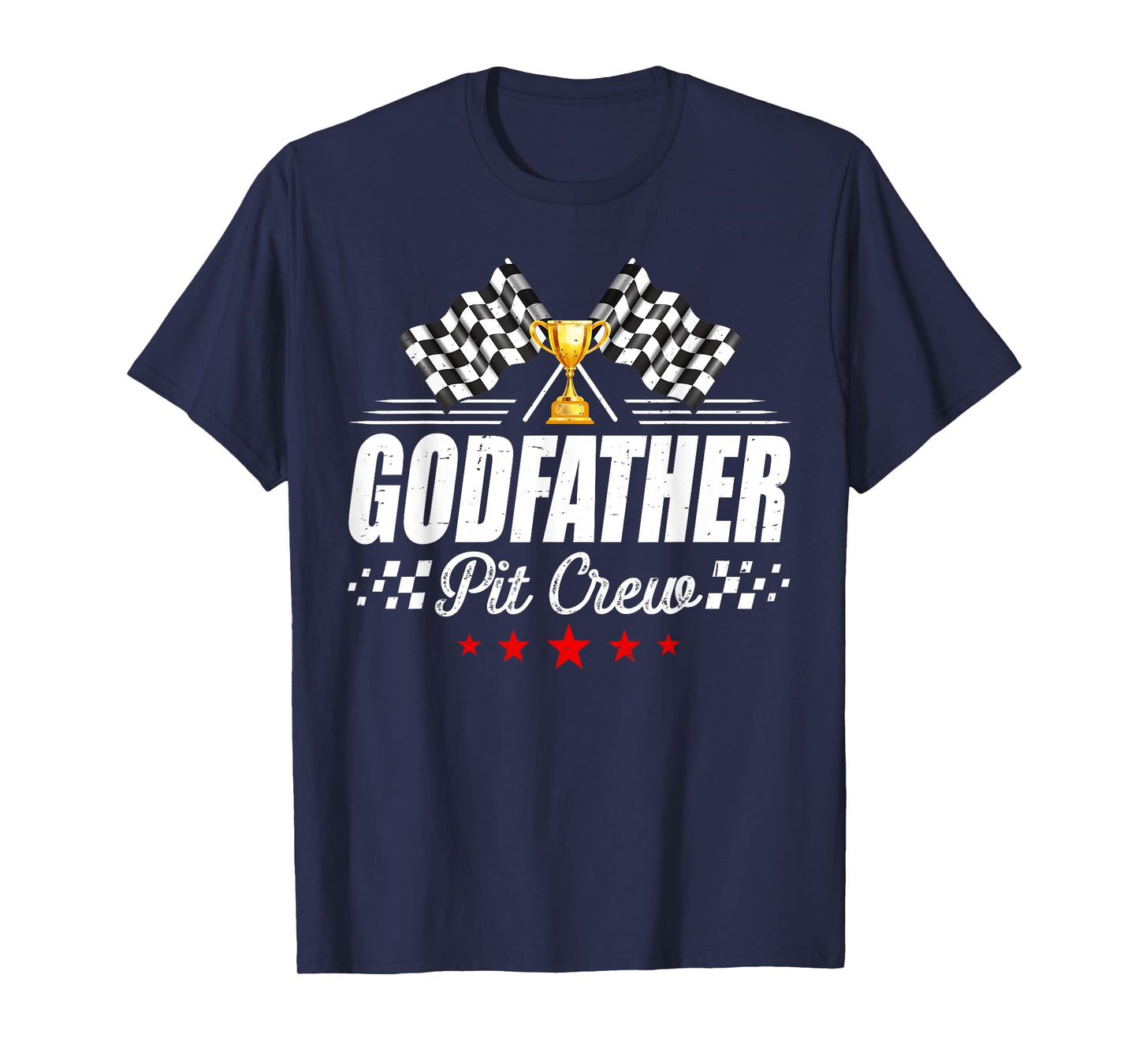 Godfather Pit Crew Race Car Racing Birthday Party Matching T-Shirt