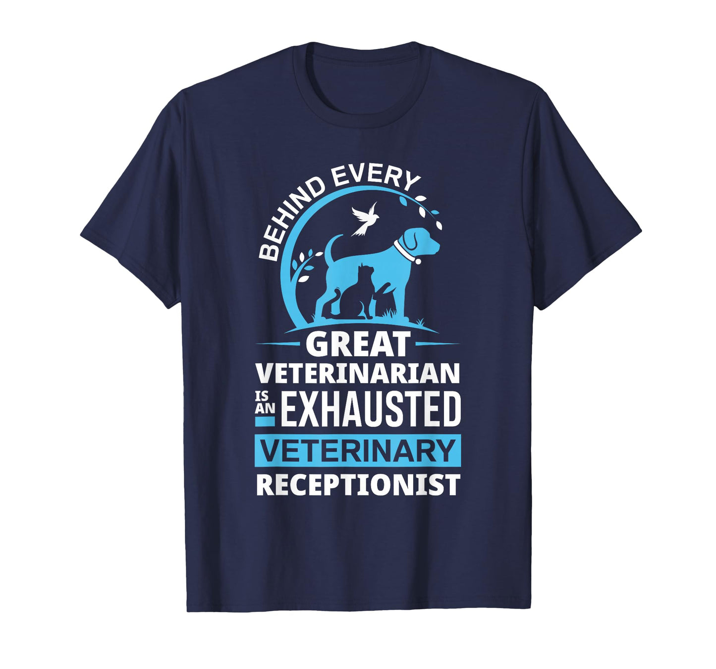 Funny Veterinarian Vet Receptionist Veterinary Receptionist T-Shirt Small