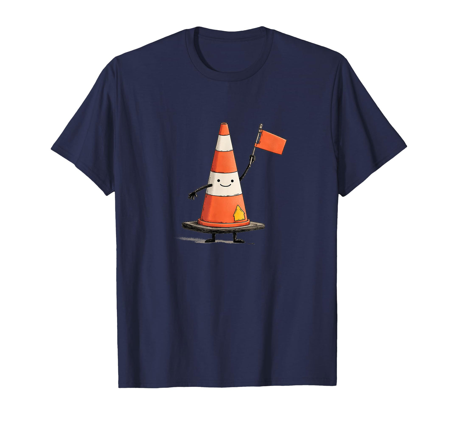 Amazing Traffic Cone with Flag Costume T-Shirt