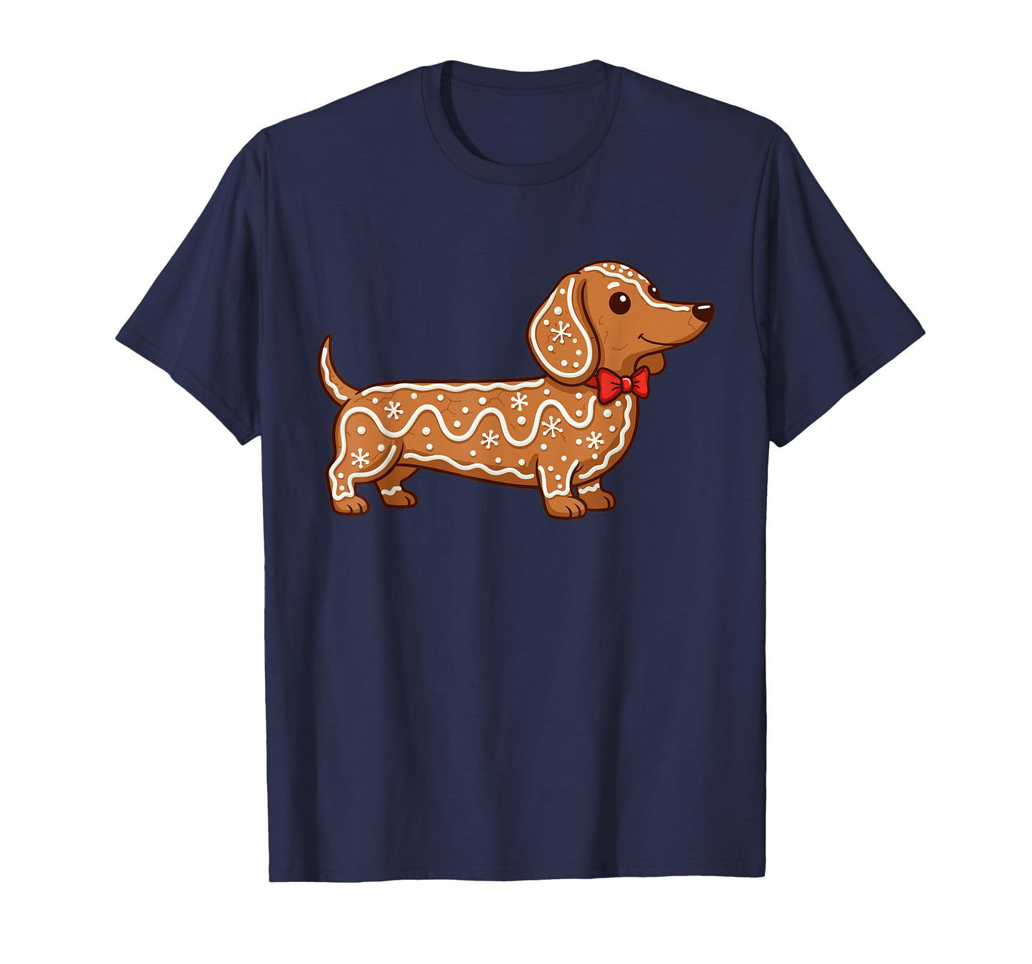 Dachshund Christmas Gingerbread Cookie Weiner Dog Lover T-Shirt