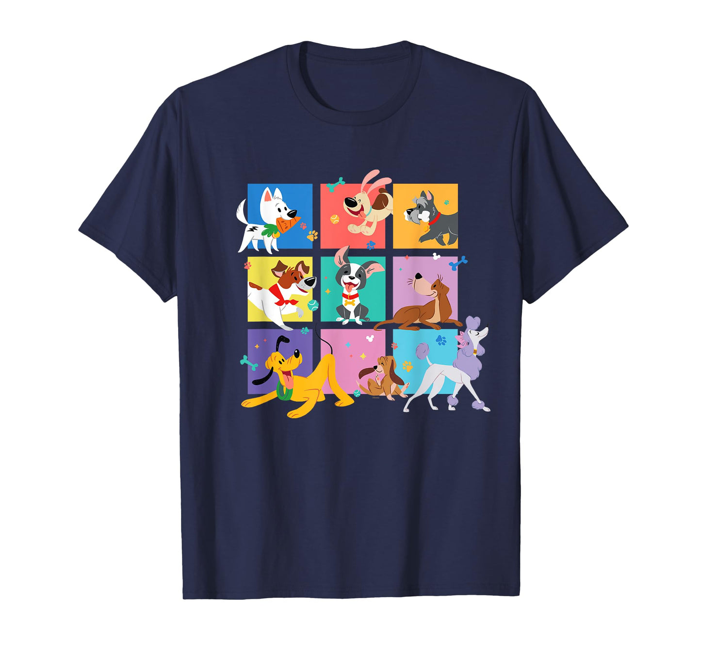 Disney Dogs Pluto and Pals Stylized Animated Pets T-Shirt