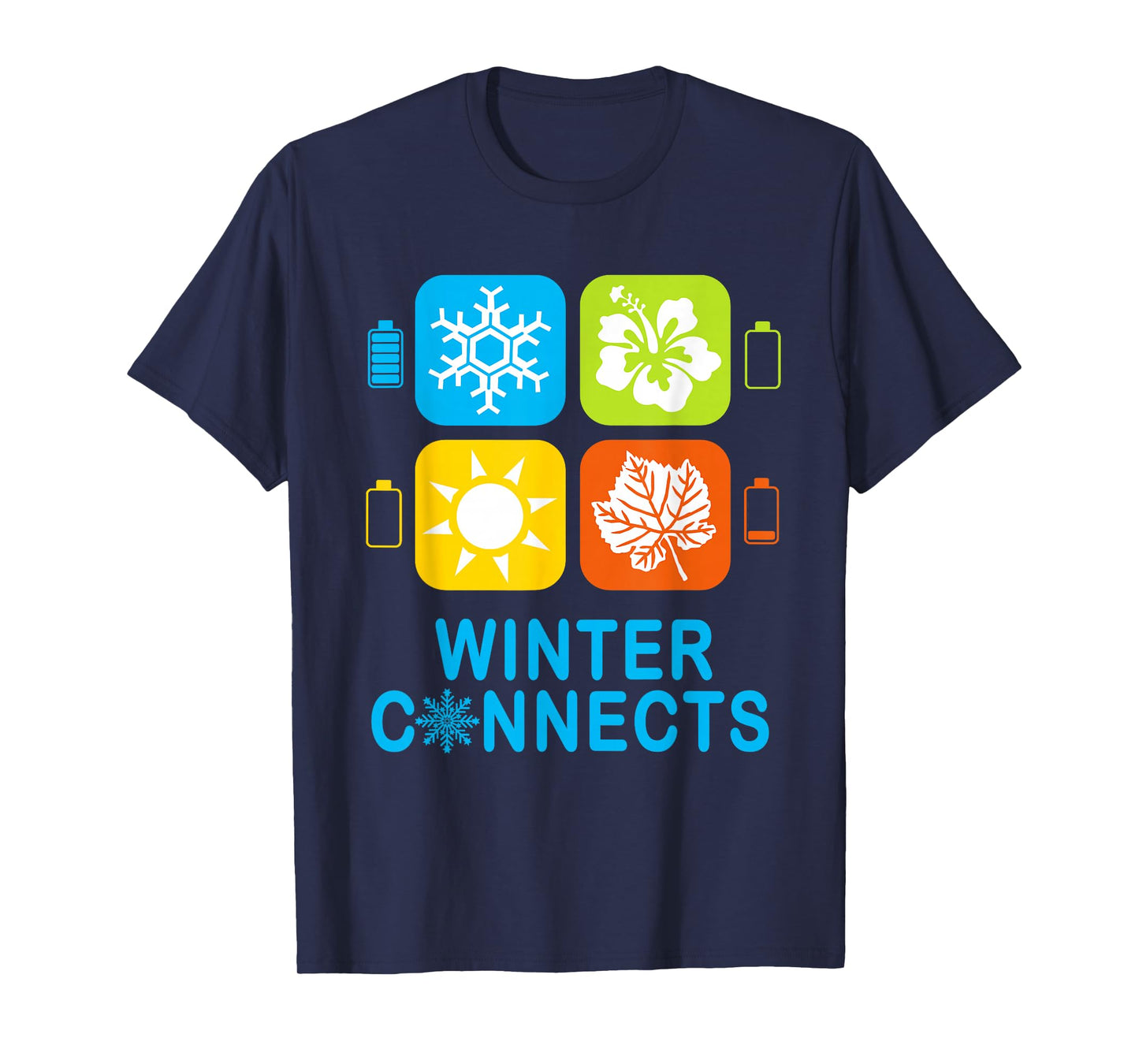 Snow Day Supporter Snowflake Winter Let It Snow, Connects T-Shirt