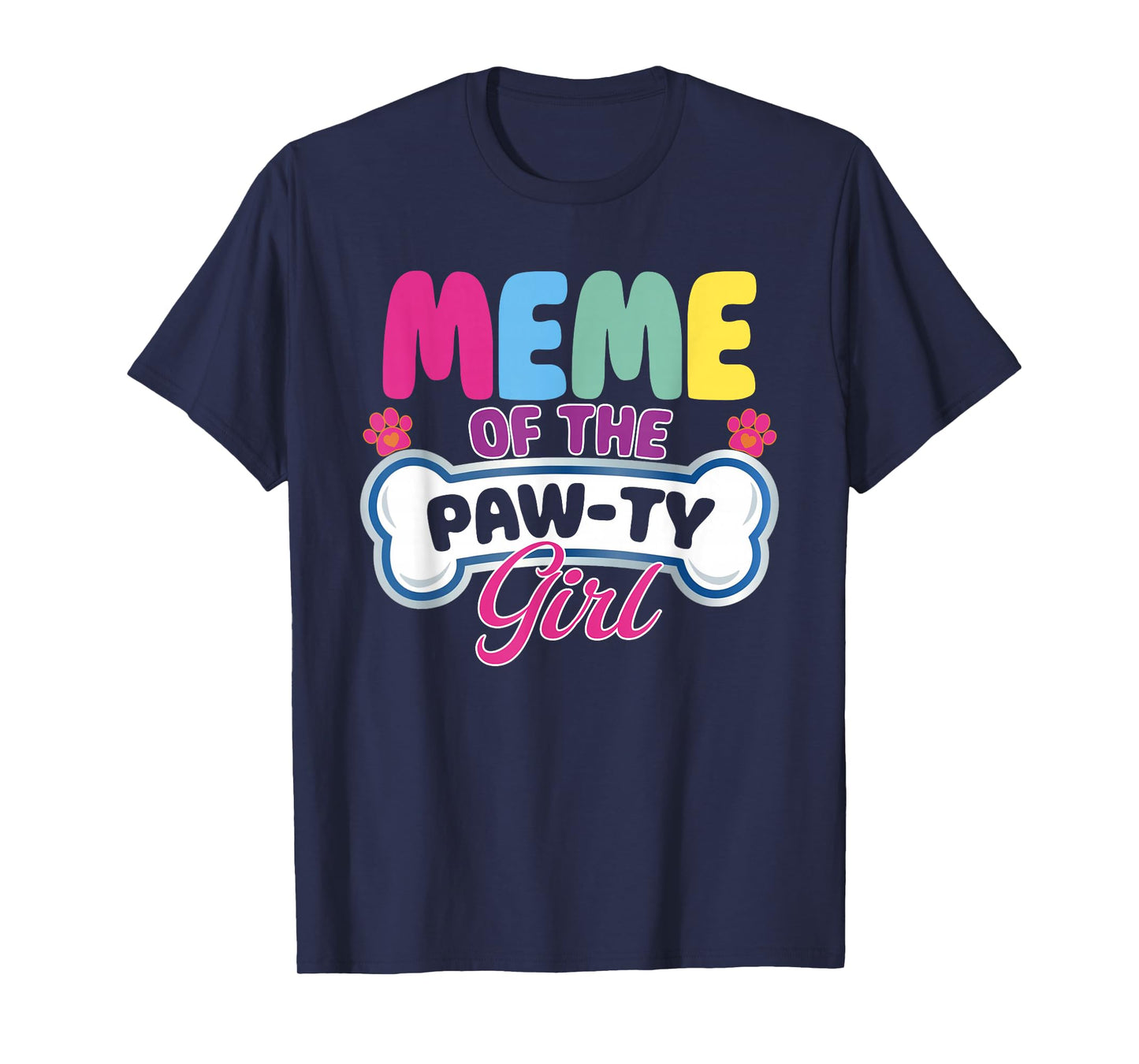 Meme of The Paw-Ty Girl Birthday Family Matching Party T-Shirt