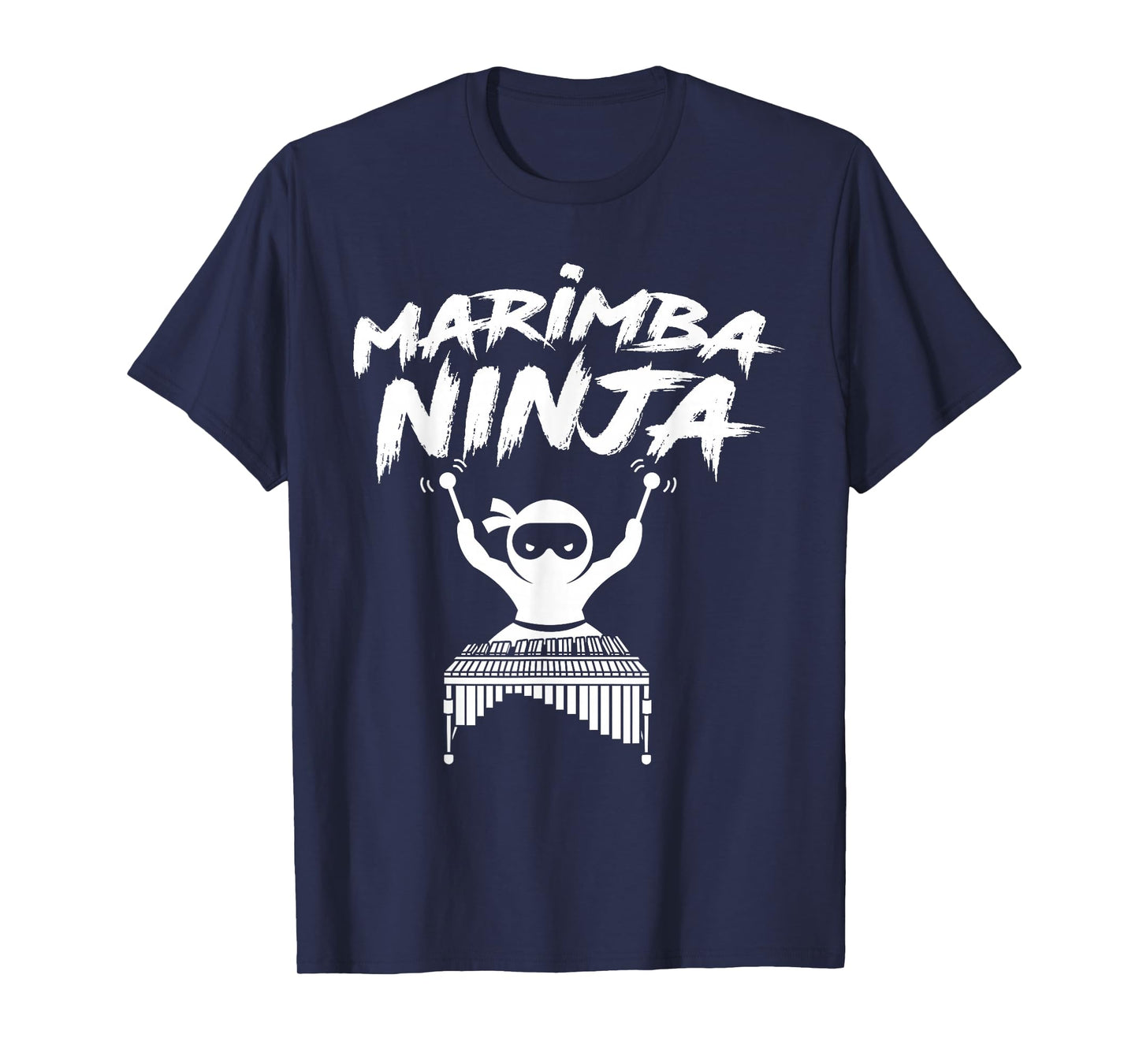 Marimba Ninja Funny Marching Band Percussion Gift Men Boys T-Shirt