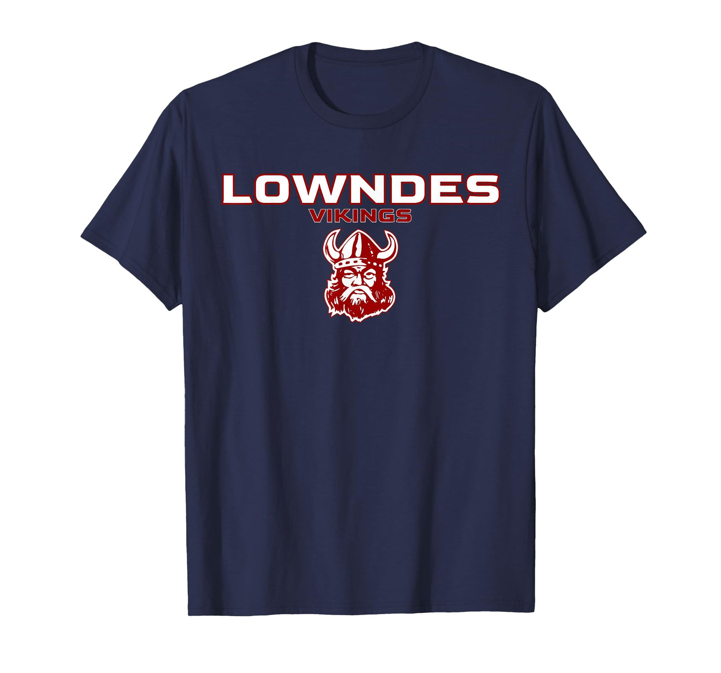 Lowndes High School Vikings Stacked T-Shirt