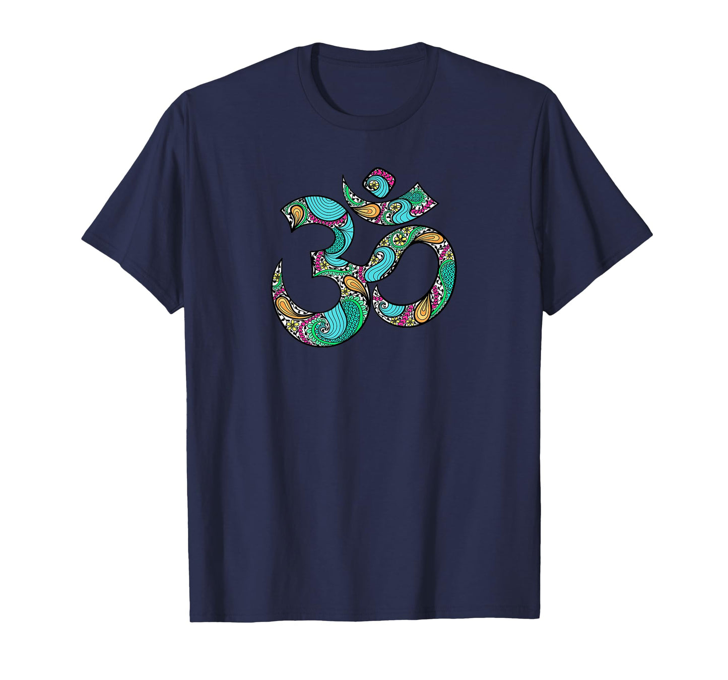 Om Ohm Aum Symbol T Shirt Spiritual Yoga Tee T-Shirt