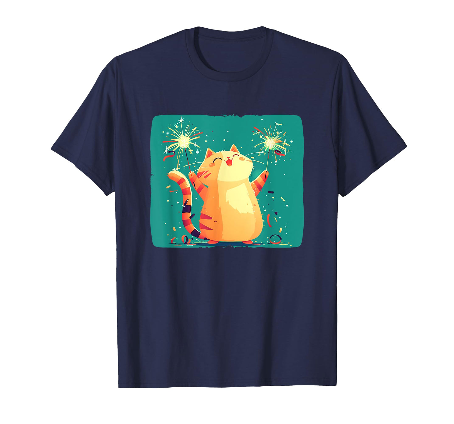 Happy New Year Cat Costume for a Fun Start T-Shirt