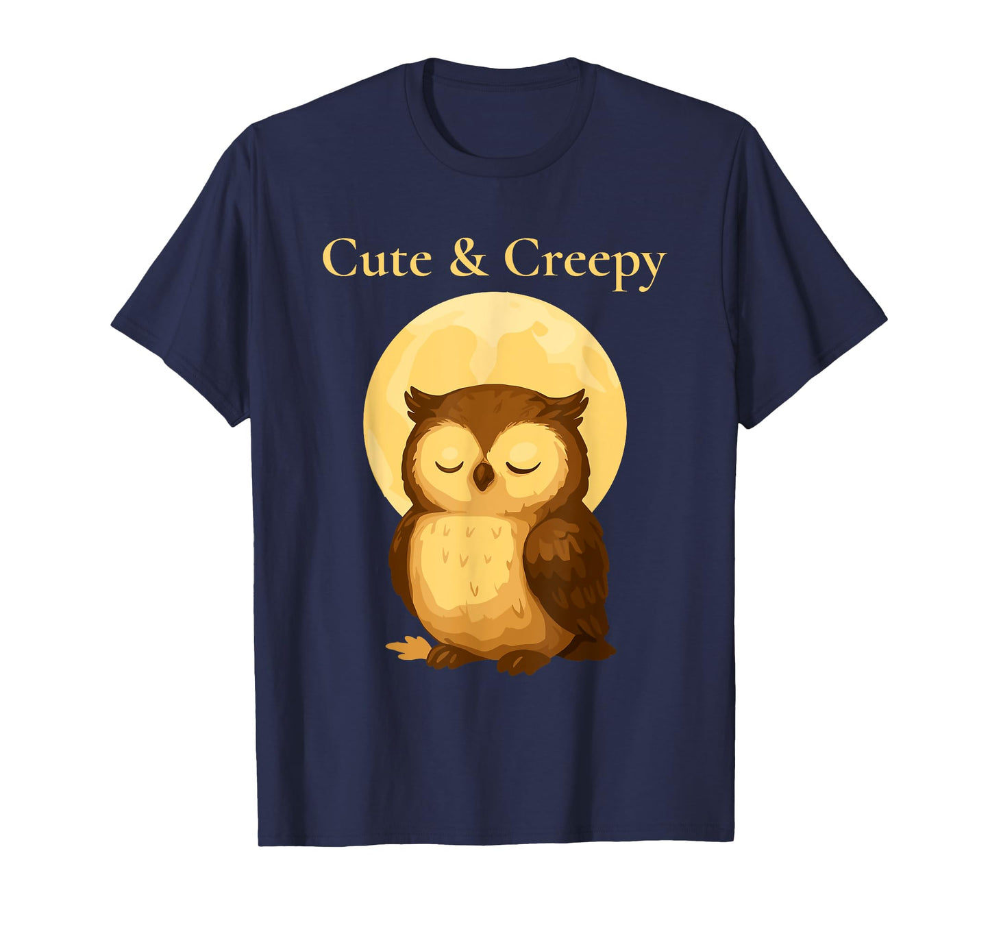 Cute & Creepy Owl – Boho Halloween Design T-Shirt