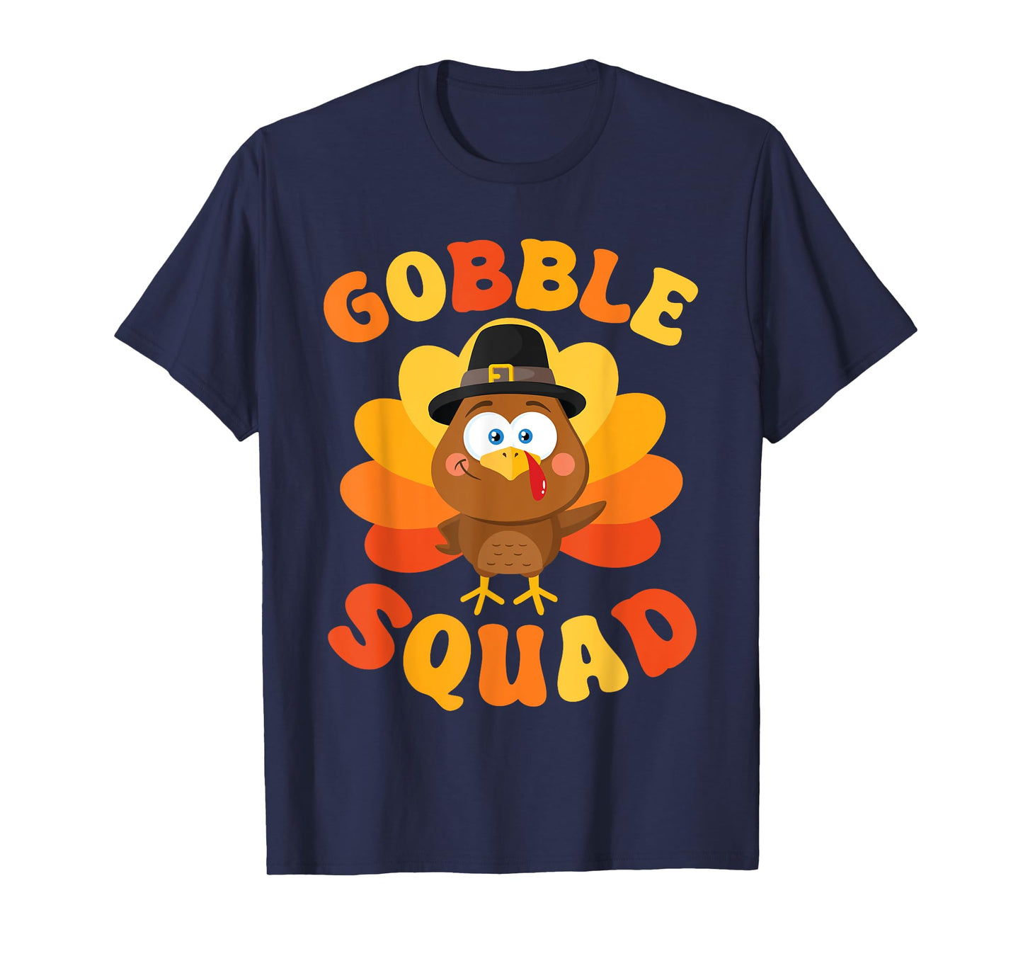 Gobble Squad Cute Turkey Thanksgiving T-Shirt