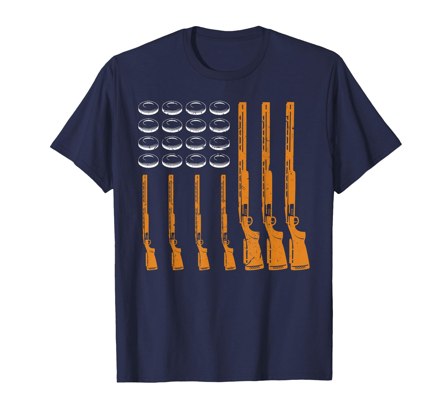 Skeet American Flag Shirt Skeet TShirt Clay Target Shooting T-Shirt