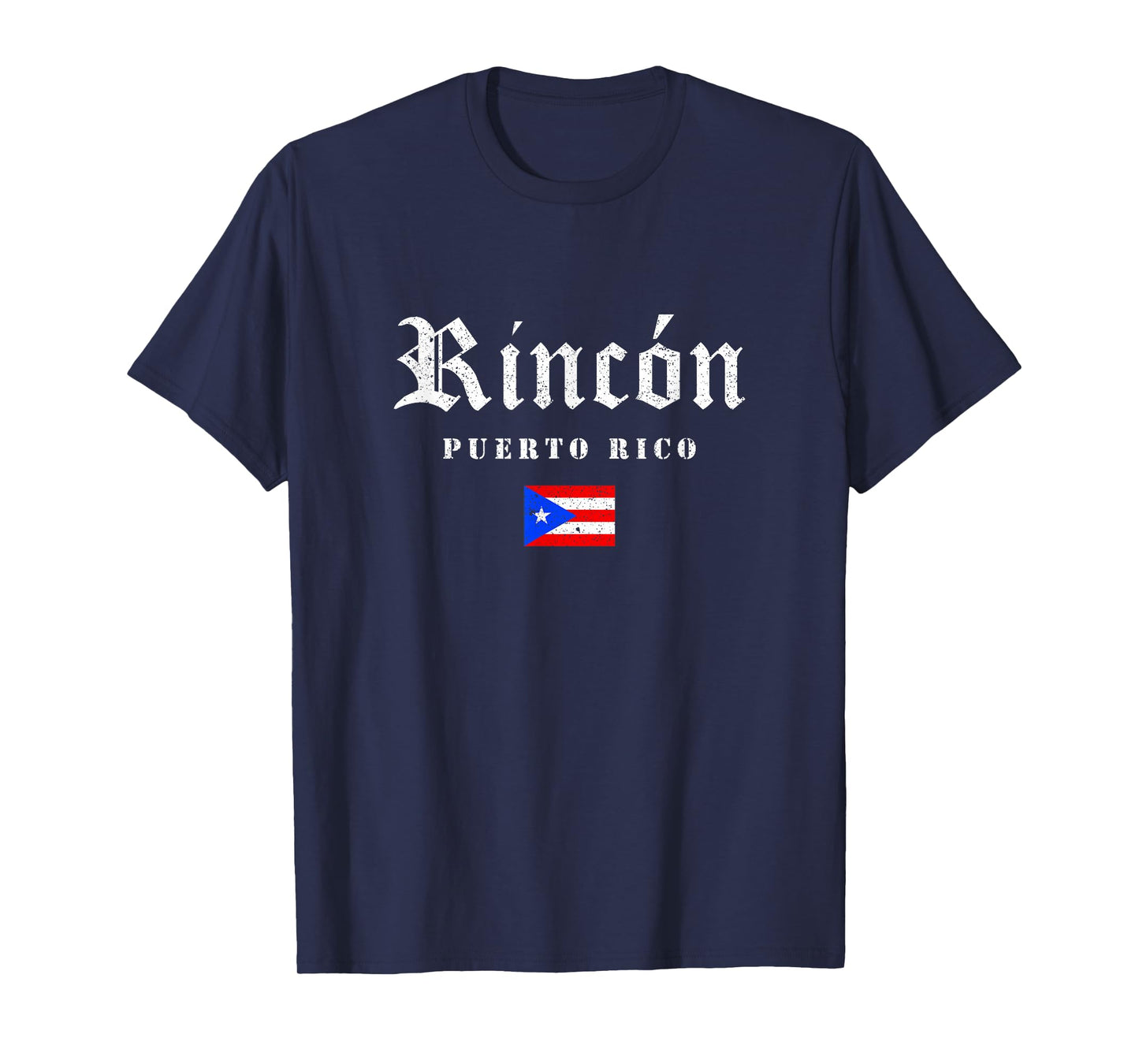 Vintage Rincón Puerto Rico Flag Pride Home Root Travel T-Shirt
