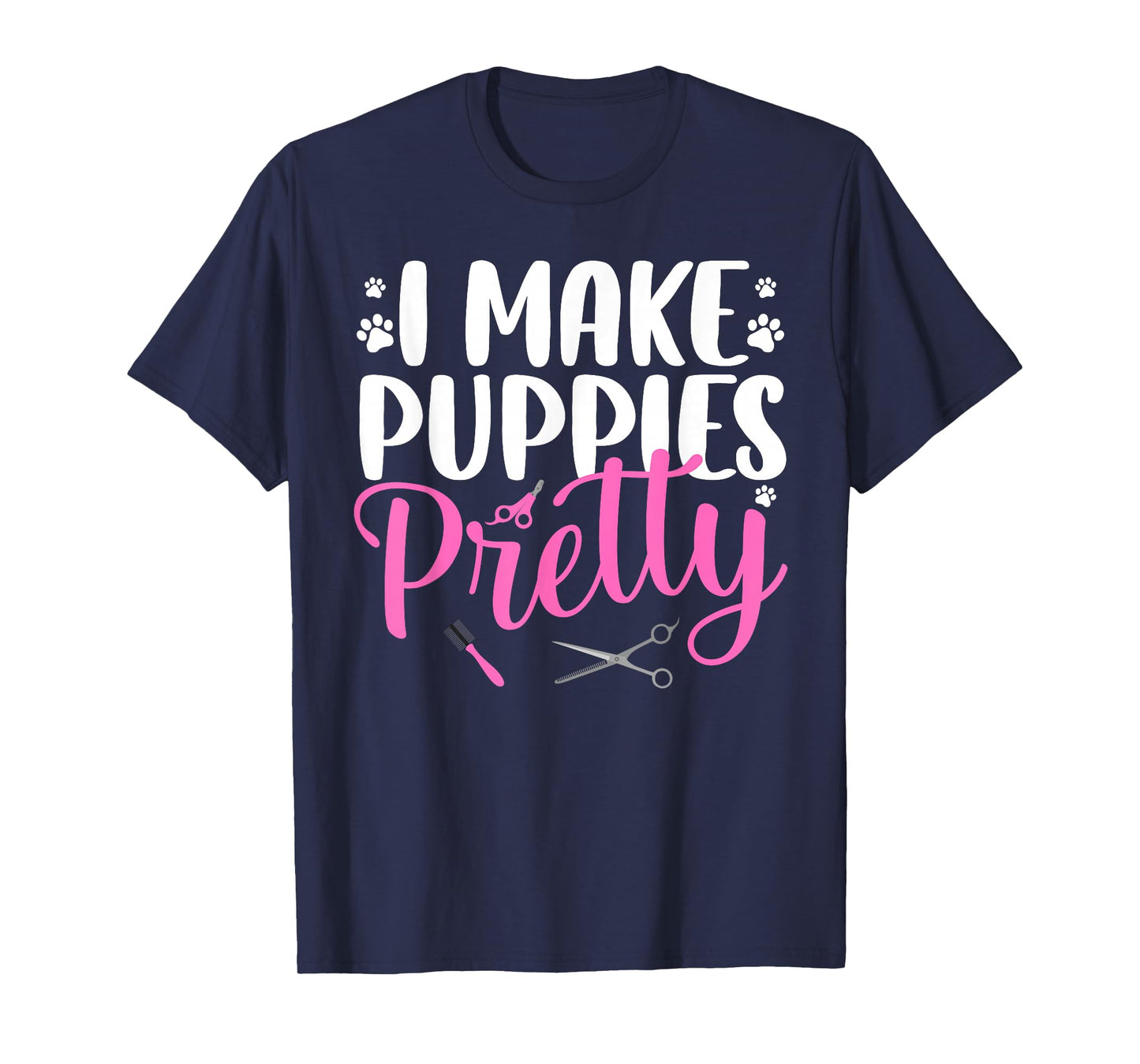 Funny Dog Groomer Art for Men Women Dog Grooming Pet Groomer T-Shirt