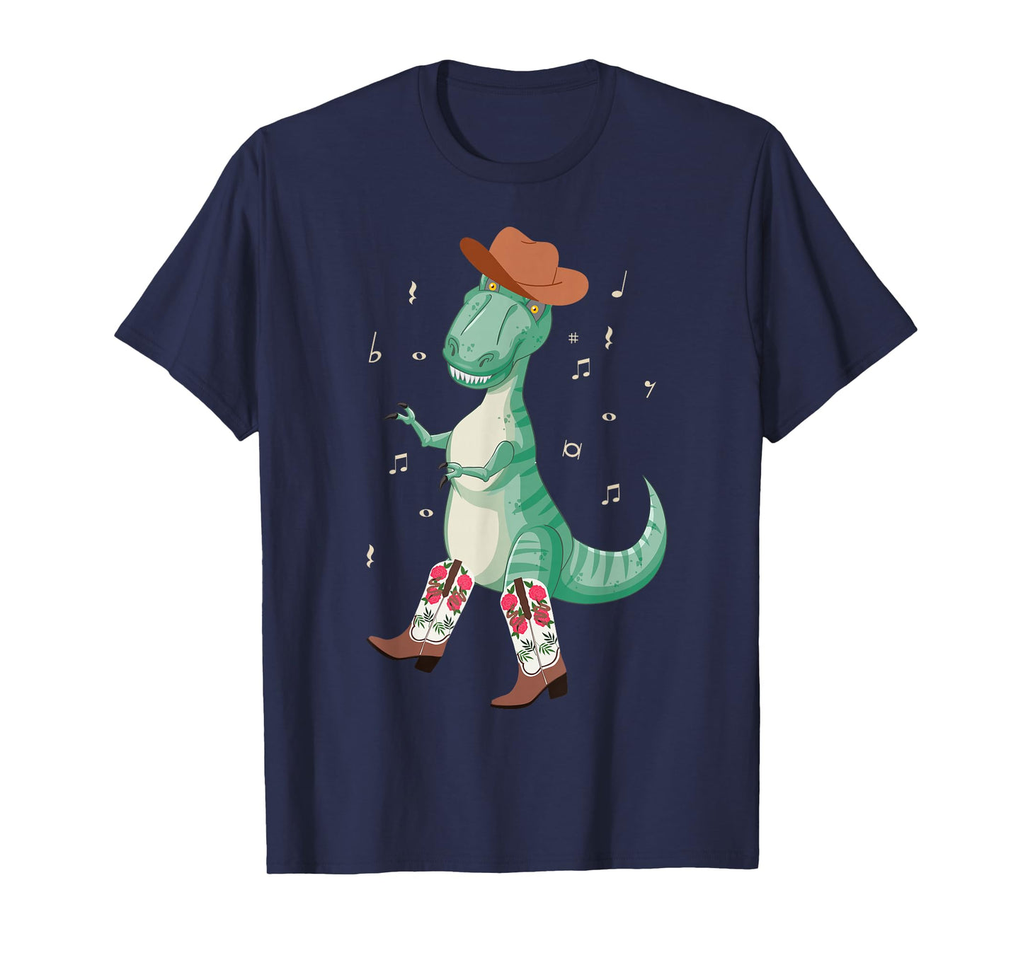 Line Dancing Dance Teacher T Rex Dinosaur T-Shirt