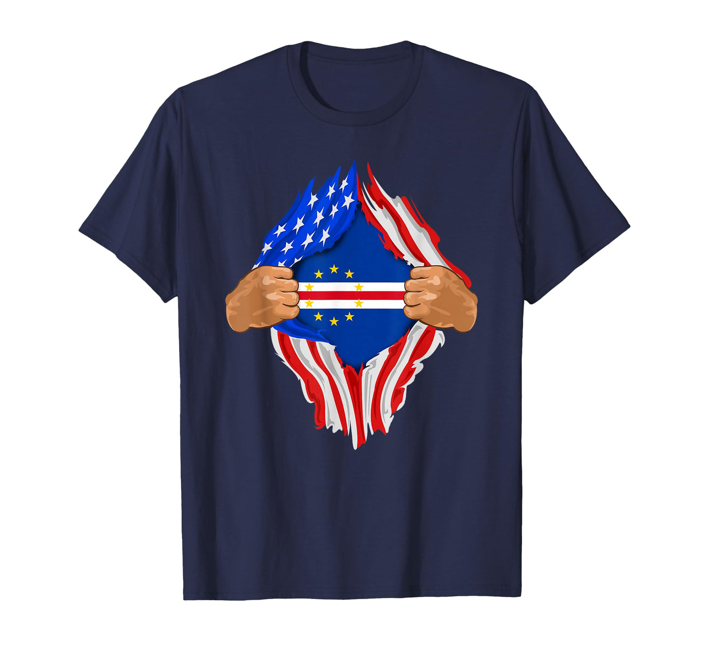 Cape Verde Blood Inside Me T-Shirt | Cape Verde Flag Gift T-Shirt