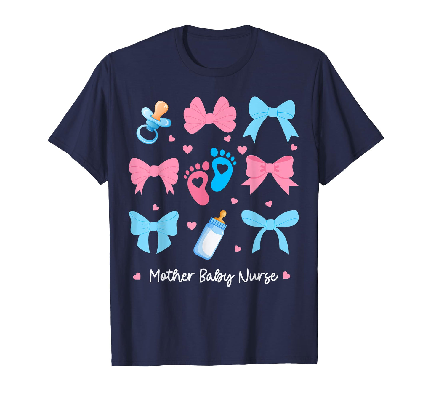 Nurse Coquette Bow Mother Baby Nurse for Mom Mothers Day T-Shirt