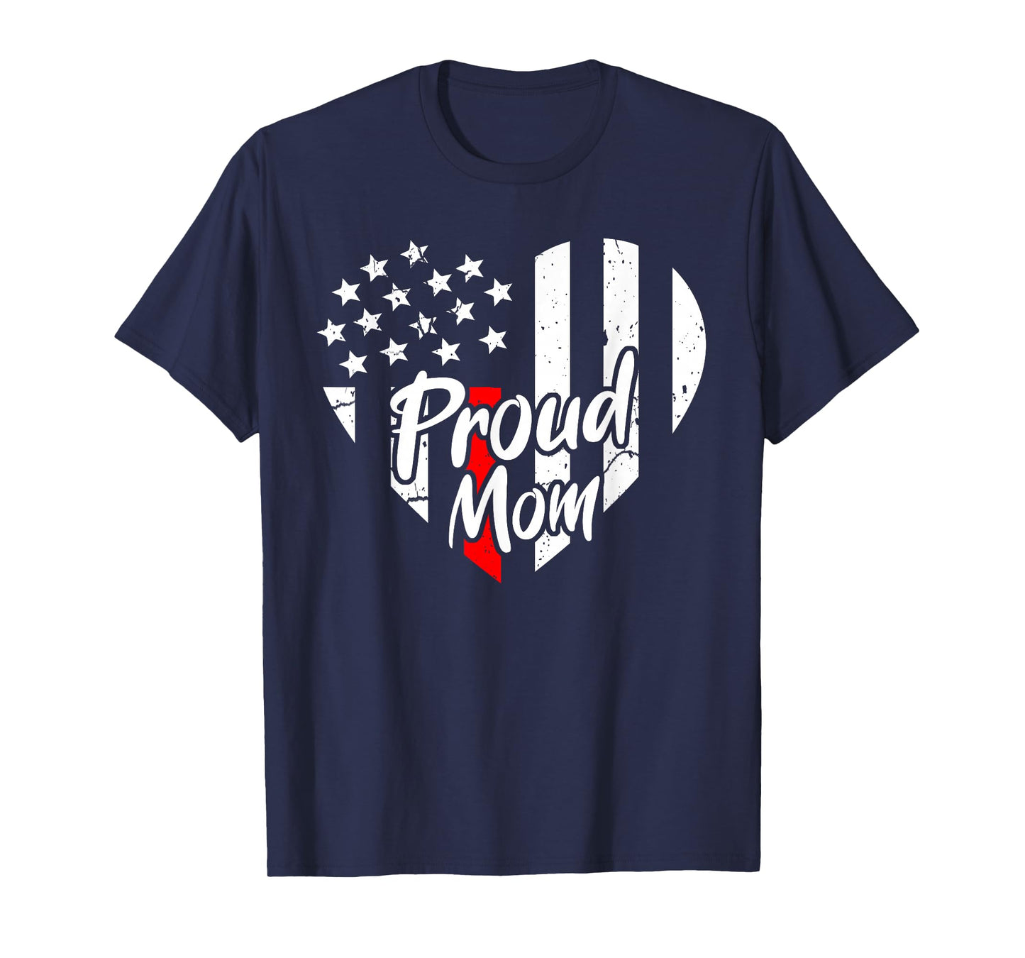 Proud Mom Of A Firefighter Mother Us Thin Red Line Shirt T-Shirt
