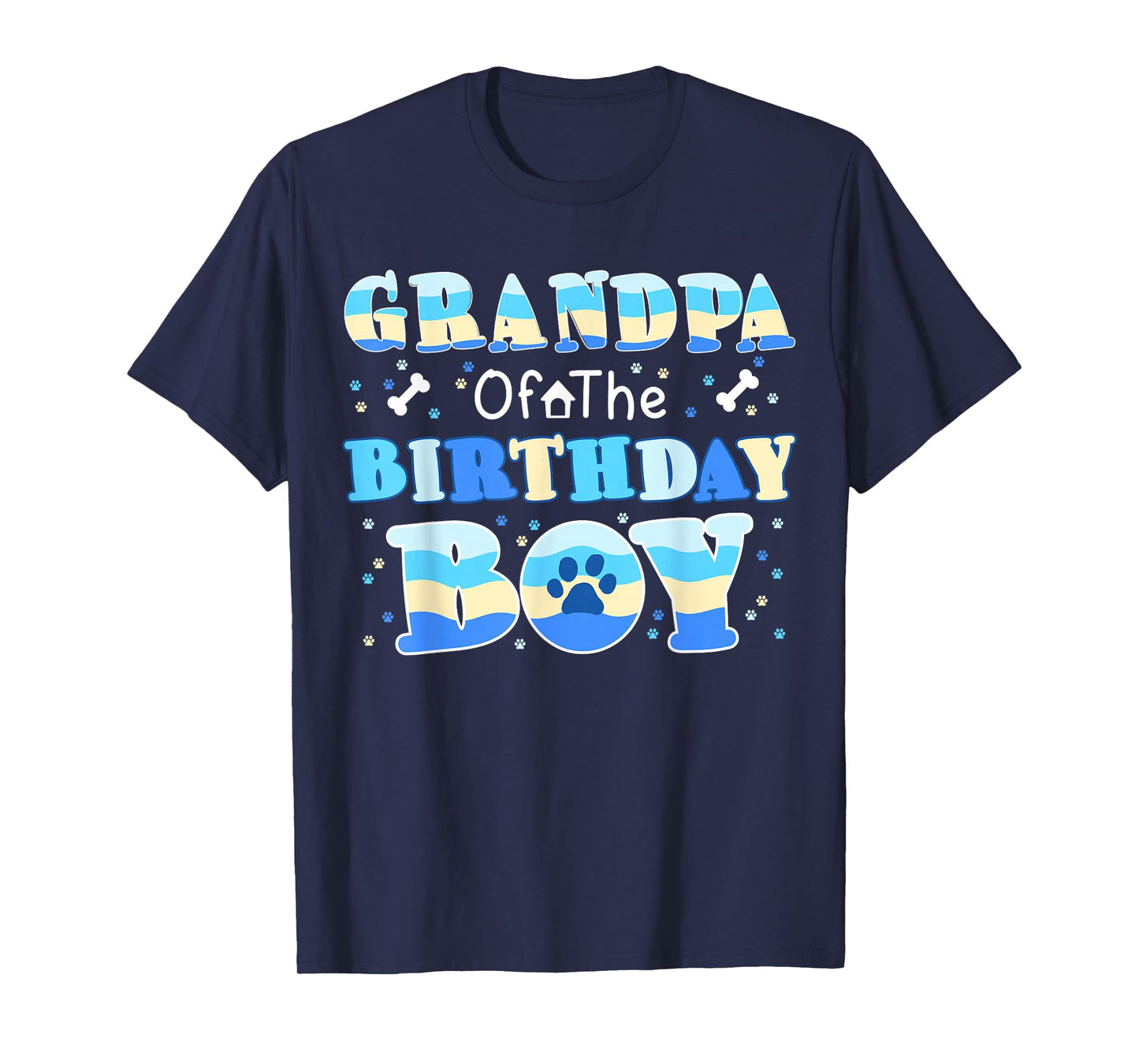 Grandpa of The Birthday Boy Celebration Family Love T-Shirt