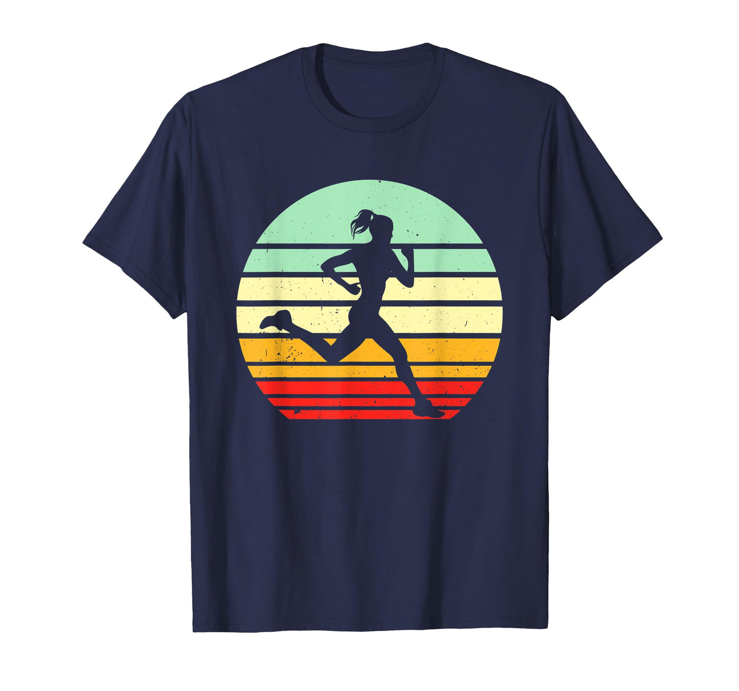 Vintage Running Marathon Jogging Run 80s Retro Runner T-Shirt