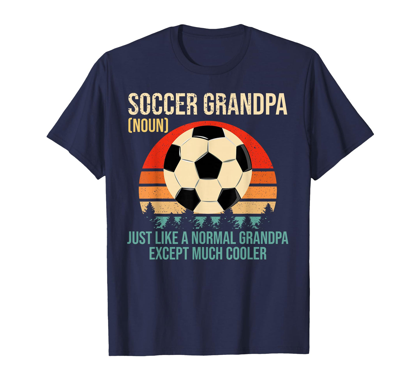Retro Soccer Grandpa Definition Shirt Soccer Player Grandpa T-Shirt