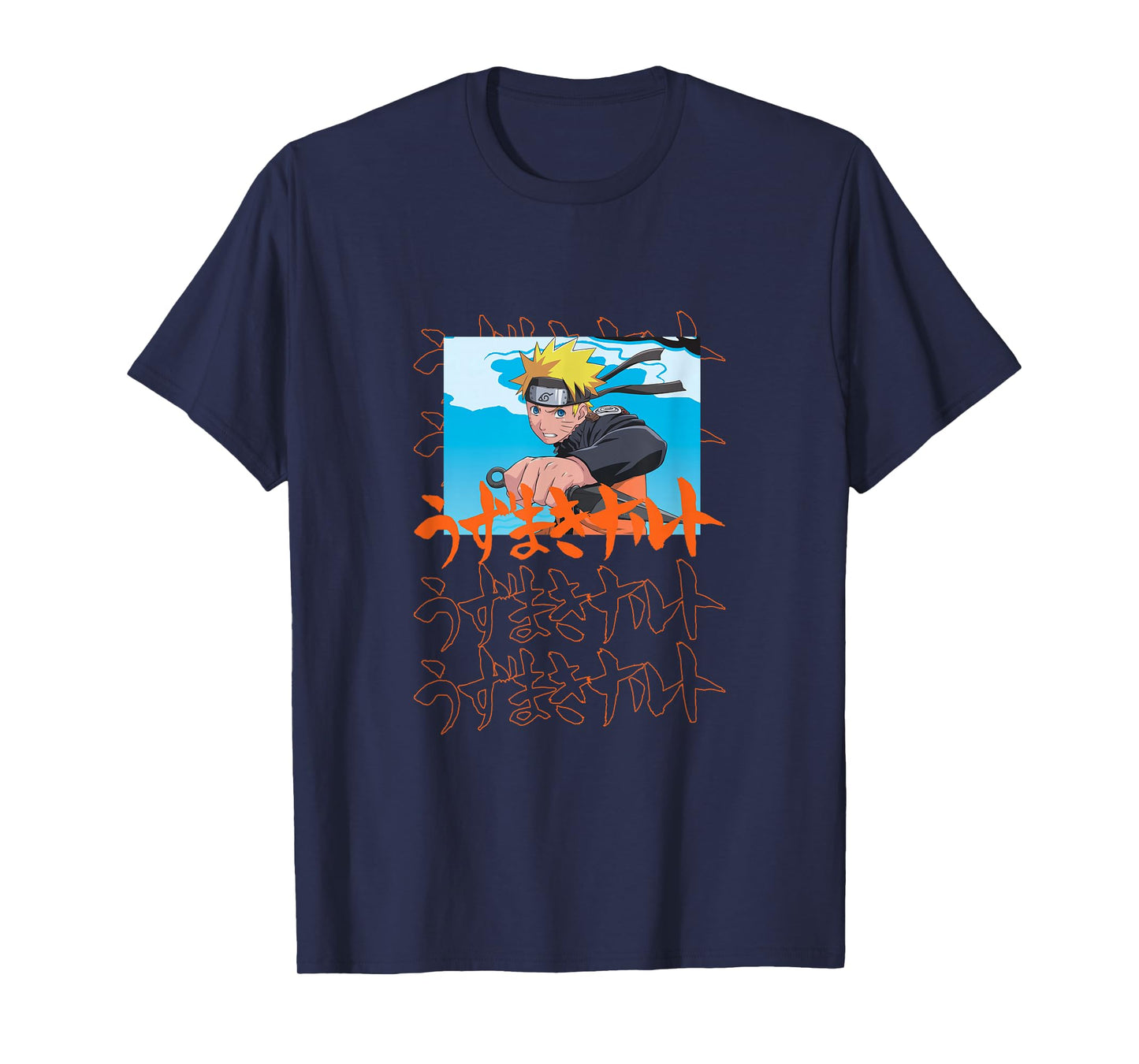 Naruto Shippuden Naruto with Kanji T-Shirt