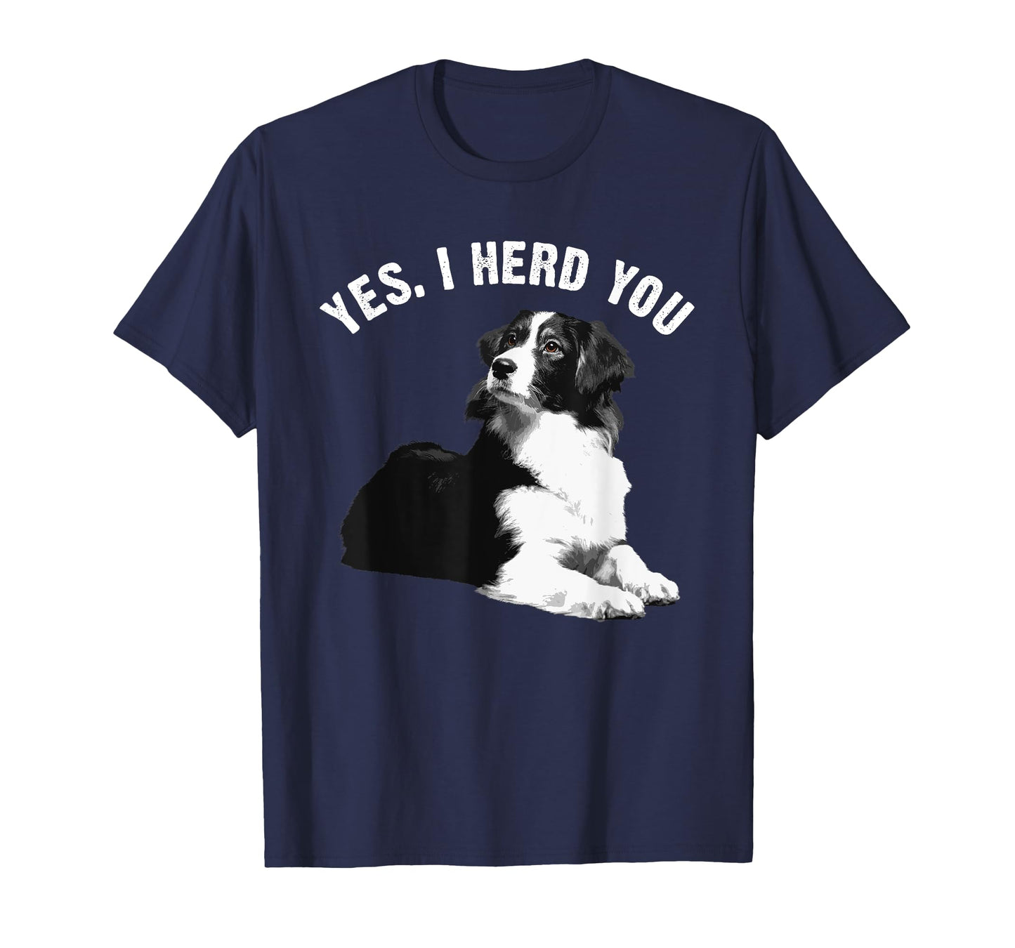 Funny Border Collie Art Men Women Puppy Border Collie Lovers T-Shirt