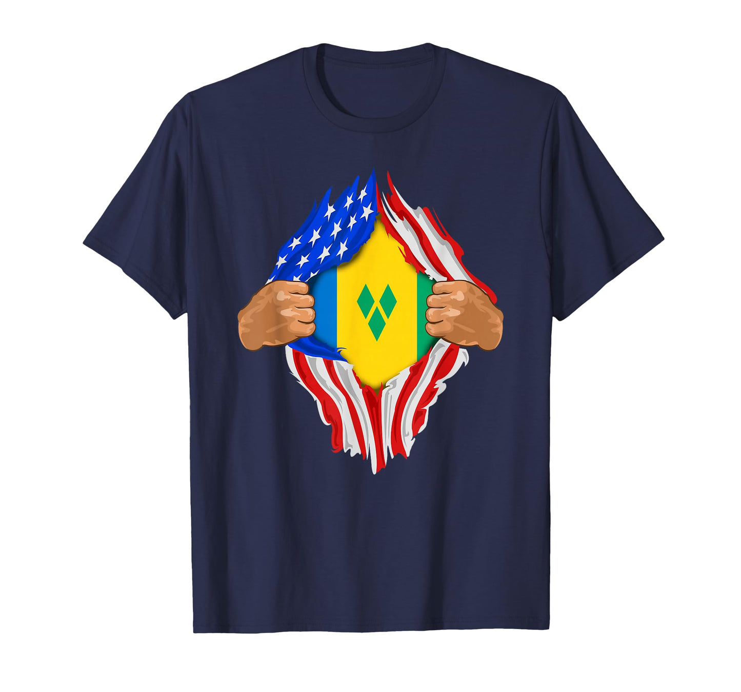 Saint Vincent and the Grenadines Blood Inside Me | Flag Gift T-Shirt