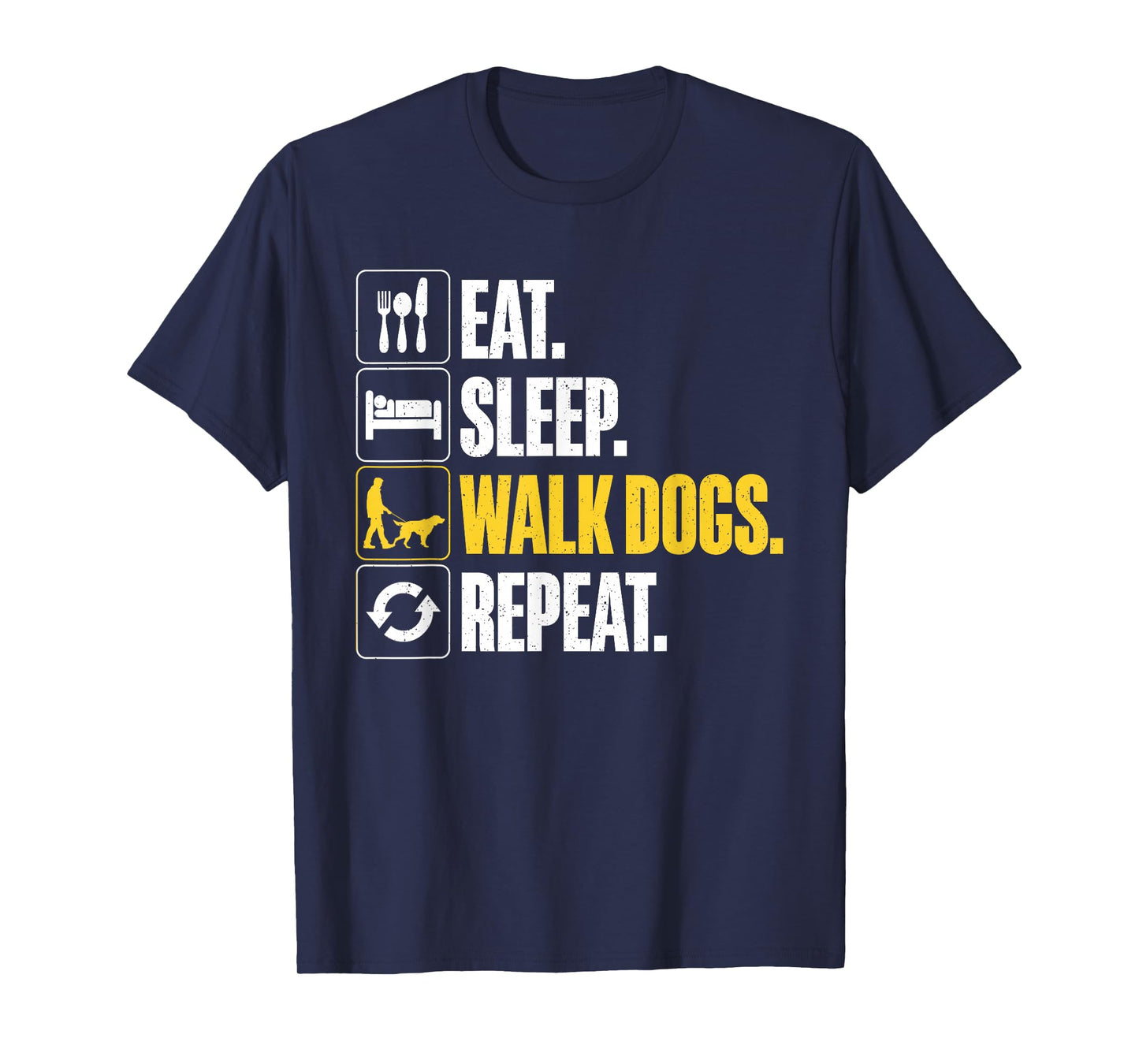 Funny Dog Waking Design For Dog Walker Men Women Pet Walker T-Shirt