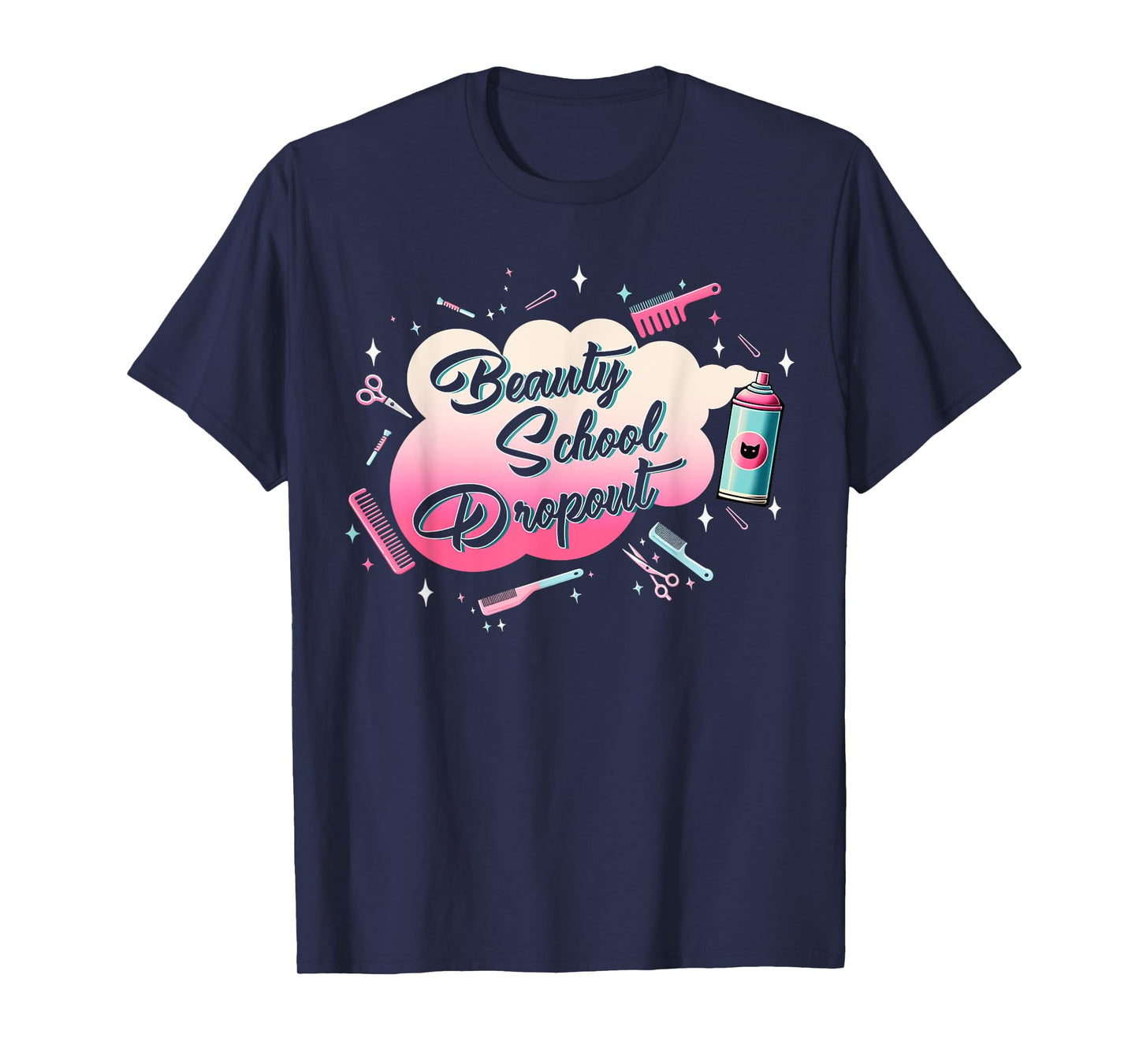 Classic Funny Halloween Horror Beauty School Outfit Drop Out T-Shirt