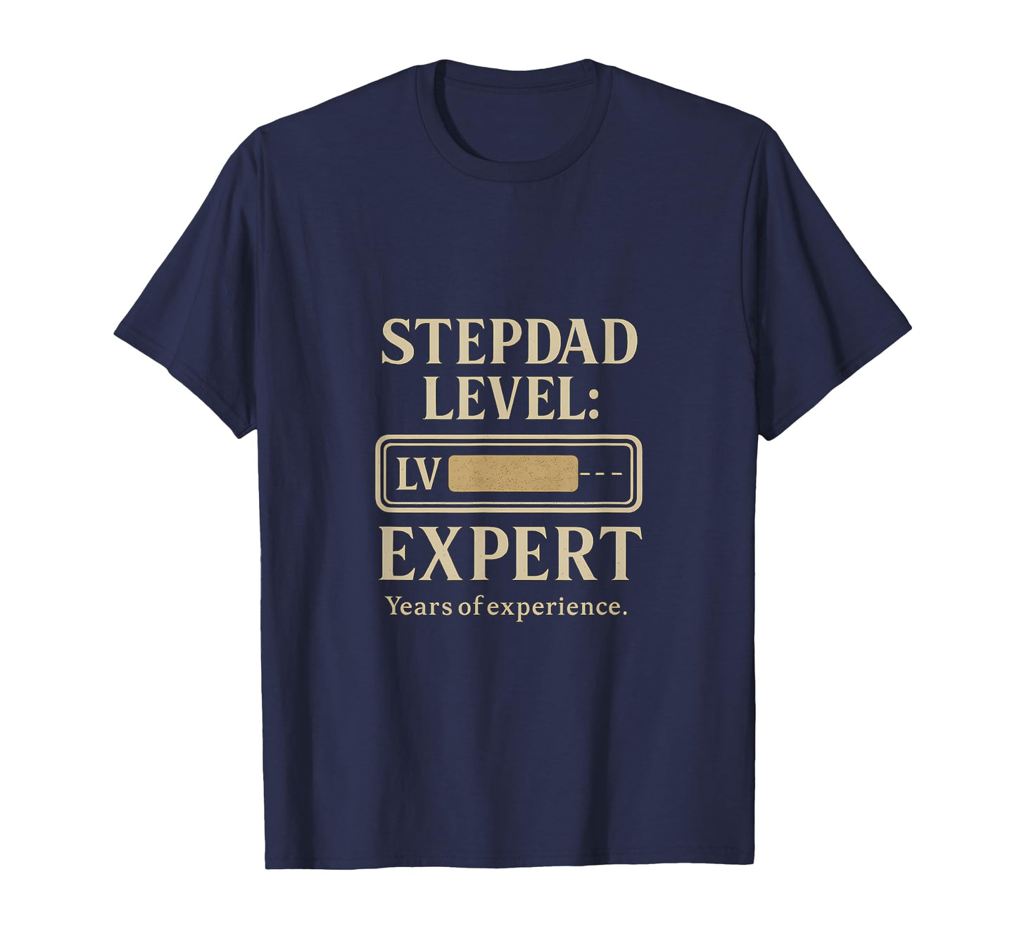 Stepdad Level: EXPERT Vintage Gold Gaming Icon T-Shirt