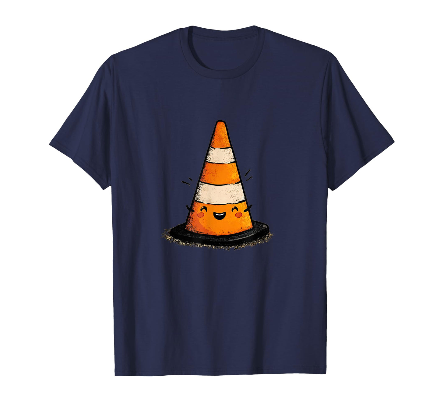 Cute Traffic Cone Graphic T-Shirt
