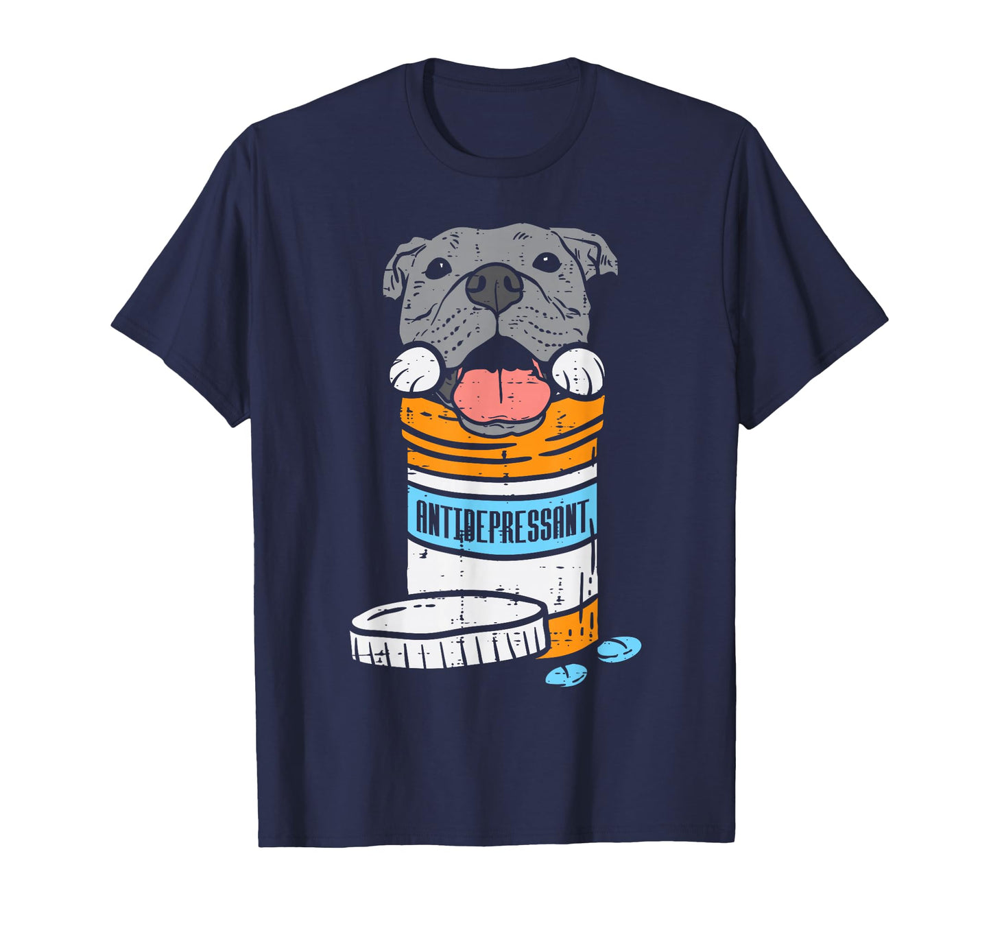 Antidepressant Pitbull Funny Pitties Dog Lover Owner Gift T-Shirt