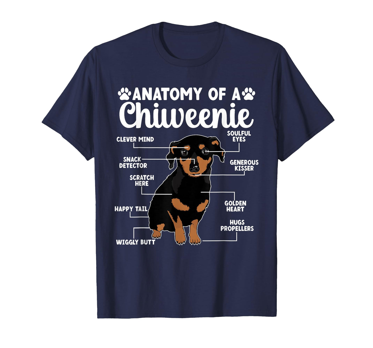 Anatomy Of A Chiweenie Owner Chiweenie Mom & Dad T-Shirt