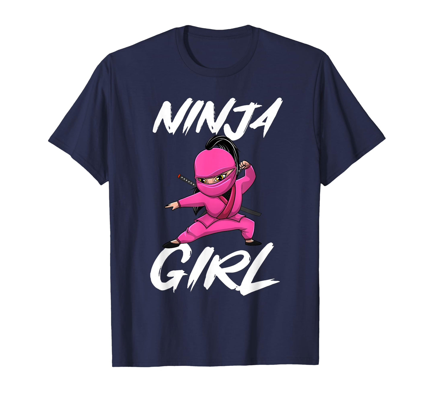 Cool Ninja Girl Art for Kids Girls Ninja Training Warrior T-Shirt