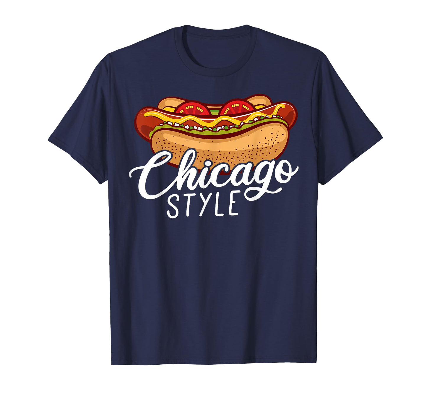 Chicago Style HOT Dog Gift Hotdog T-Shirt