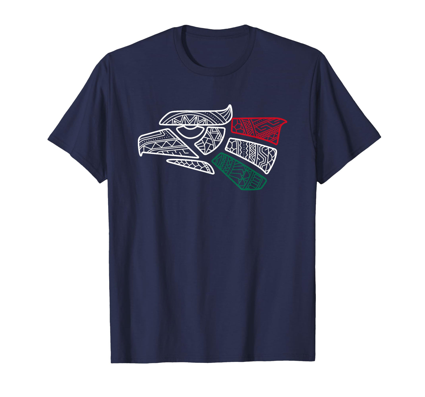 Mexico Flag - Mexican Eagle Aztec Style - Hecho En Mexico T-Shirt